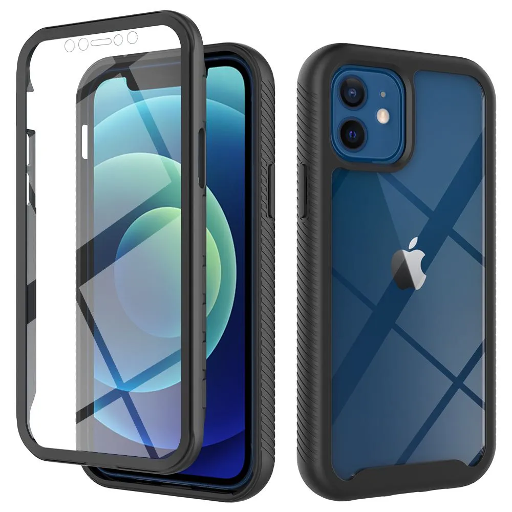 2 IN 1 PHONE CASE FOR IPHONE 12 PRO MAX 6.7INCH (WITH SCREEN PROTECTOR)