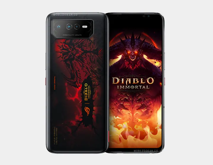 ASUS ROG Phone 6 AI2201 Diablo Immortal Edition Dual SIM 16GB 512GB ROM GSM Unlocked- Hellfire Red