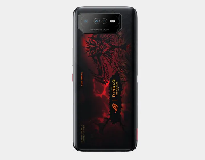 ASUS ROG Phone 6 AI2201 Diablo Immortal Edition Dual SIM 16GB 512GB ROM GSM Unlocked- Hellfire Red