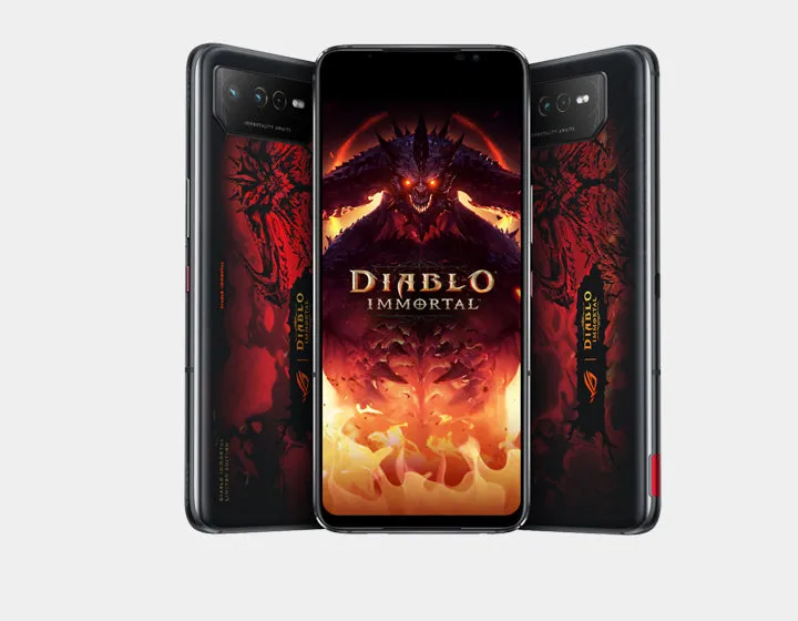 ASUS ROG Phone 6 AI2201 Diablo Immortal Edition Dual SIM 16GB 512GB ROM GSM Unlocked- Hellfire Red