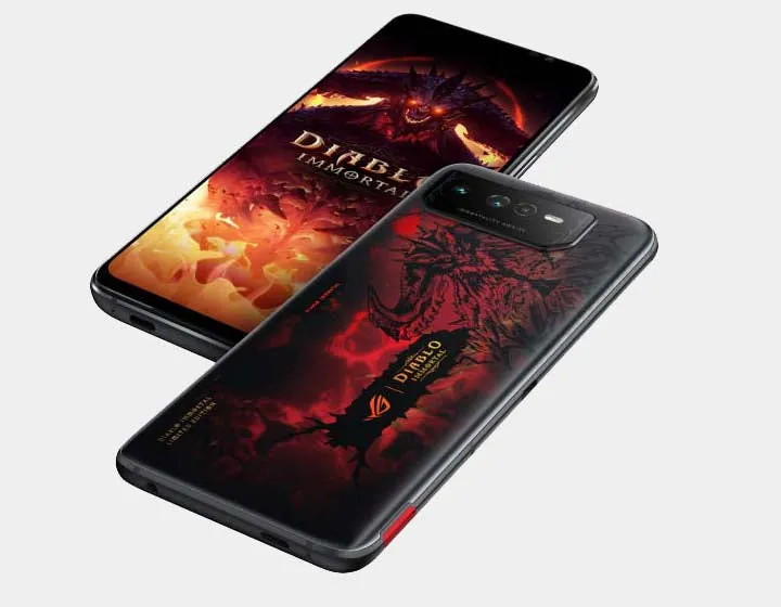ASUS ROG Phone 6 AI2201 Diablo Immortal Edition Dual SIM 16GB 512GB ROM GSM Unlocked- Hellfire Red