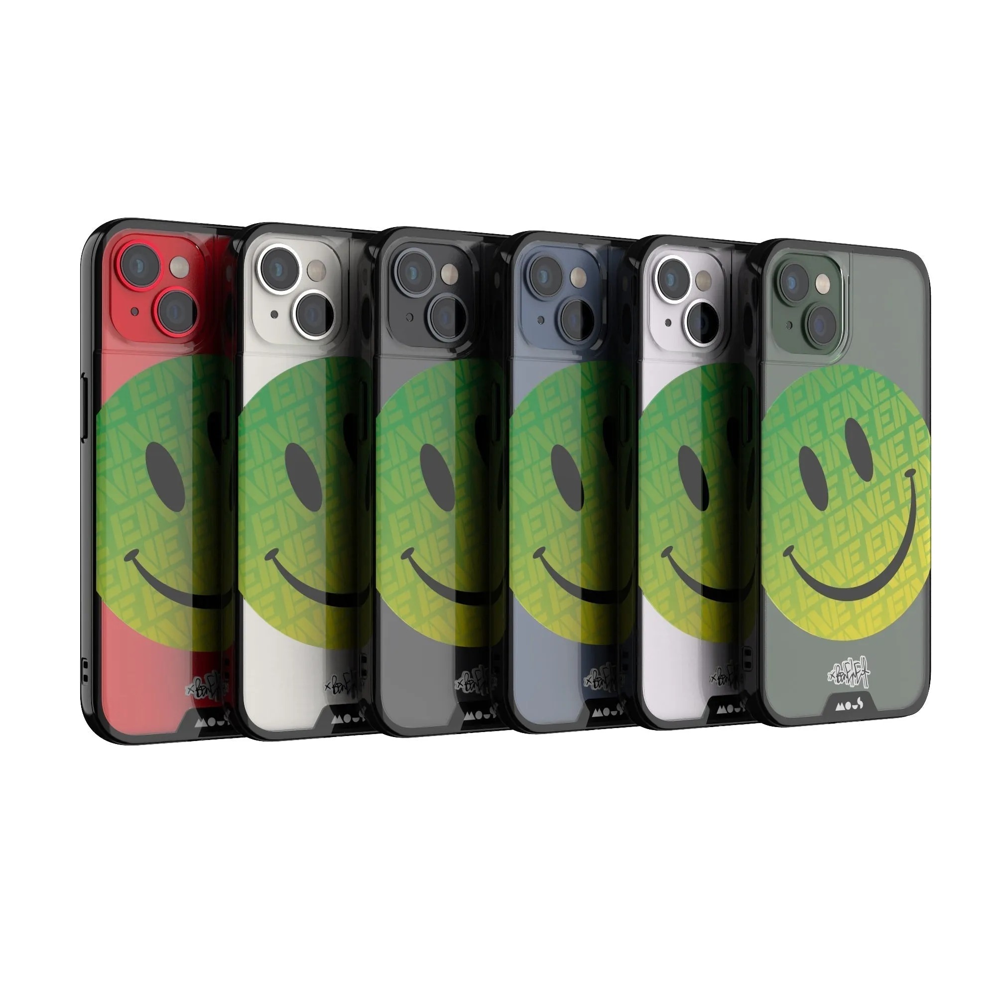 Ben Eine Green Smiley Printed Phone Case