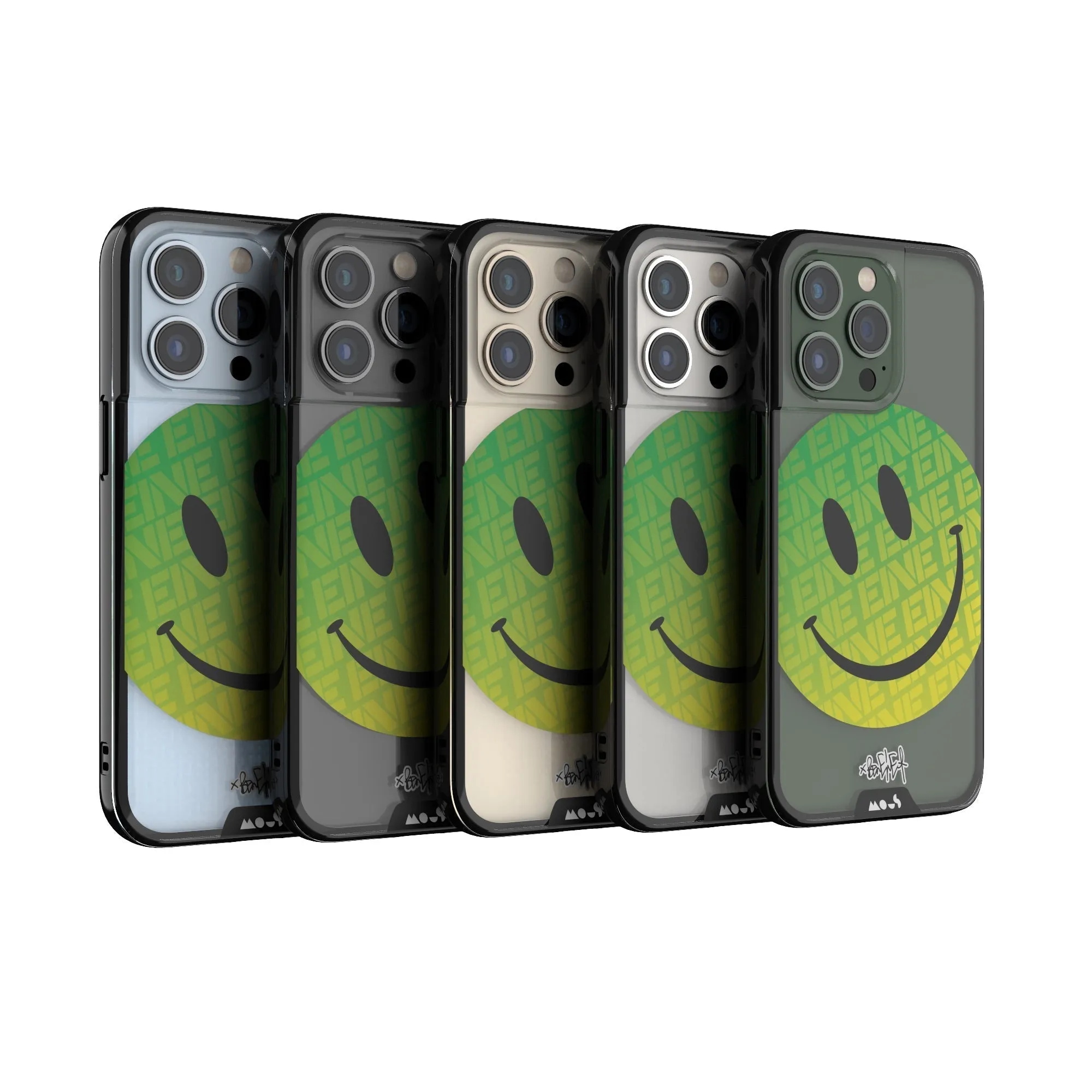Ben Eine Green Smiley Printed Phone Case