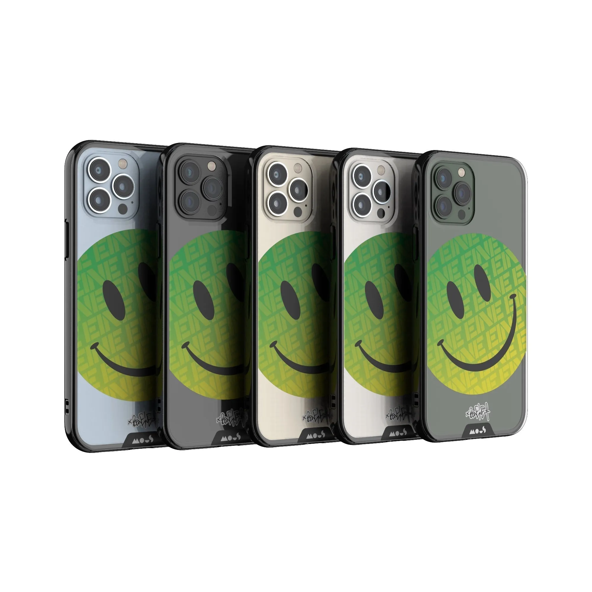 Ben Eine Green Smiley Printed Phone Case