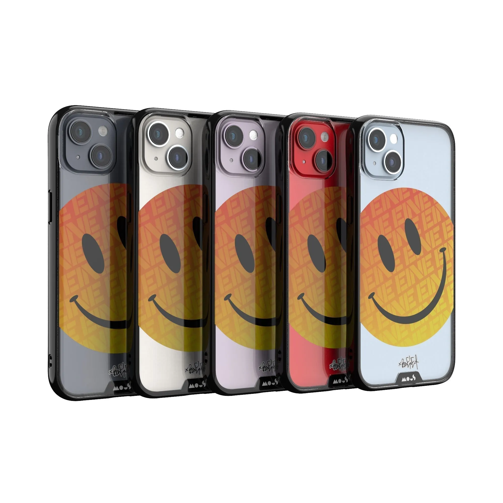 Ben Eine Orange Smiley Printed Phone Case