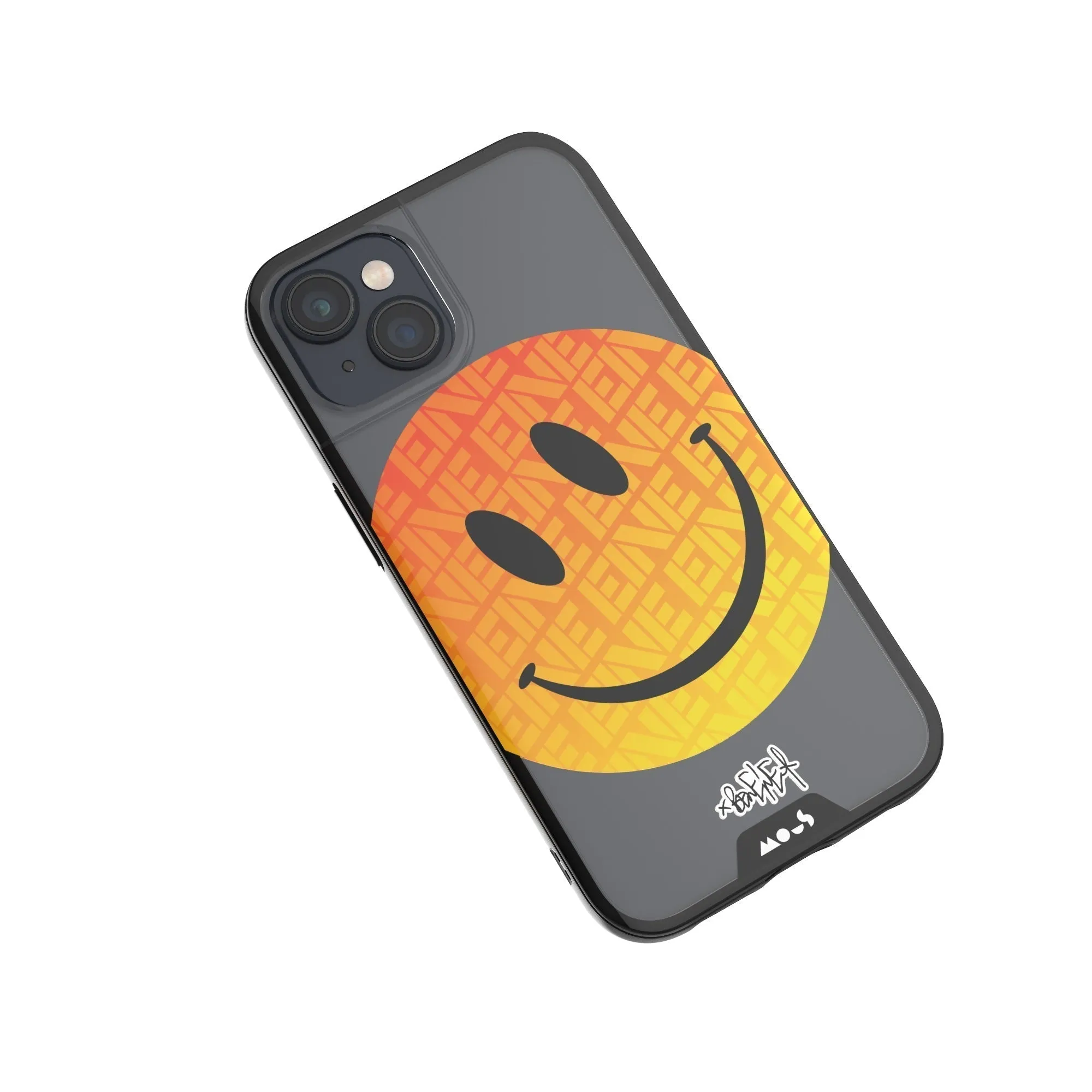 Ben Eine Orange Smiley Printed Phone Case
