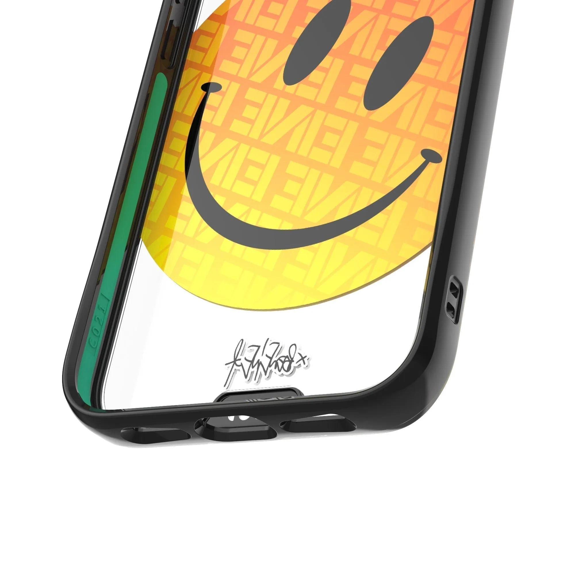 Ben Eine Orange Smiley Printed Phone Case