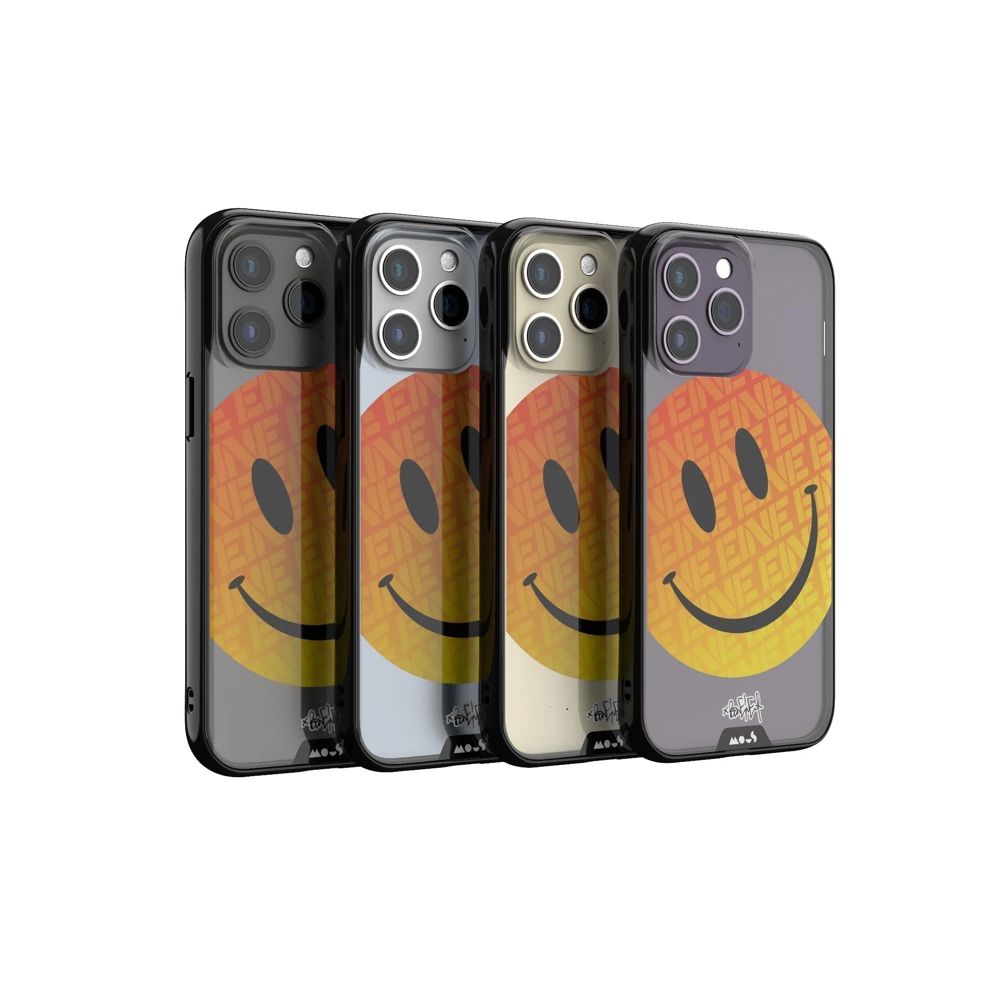 Ben Eine Orange Smiley Printed Phone Case