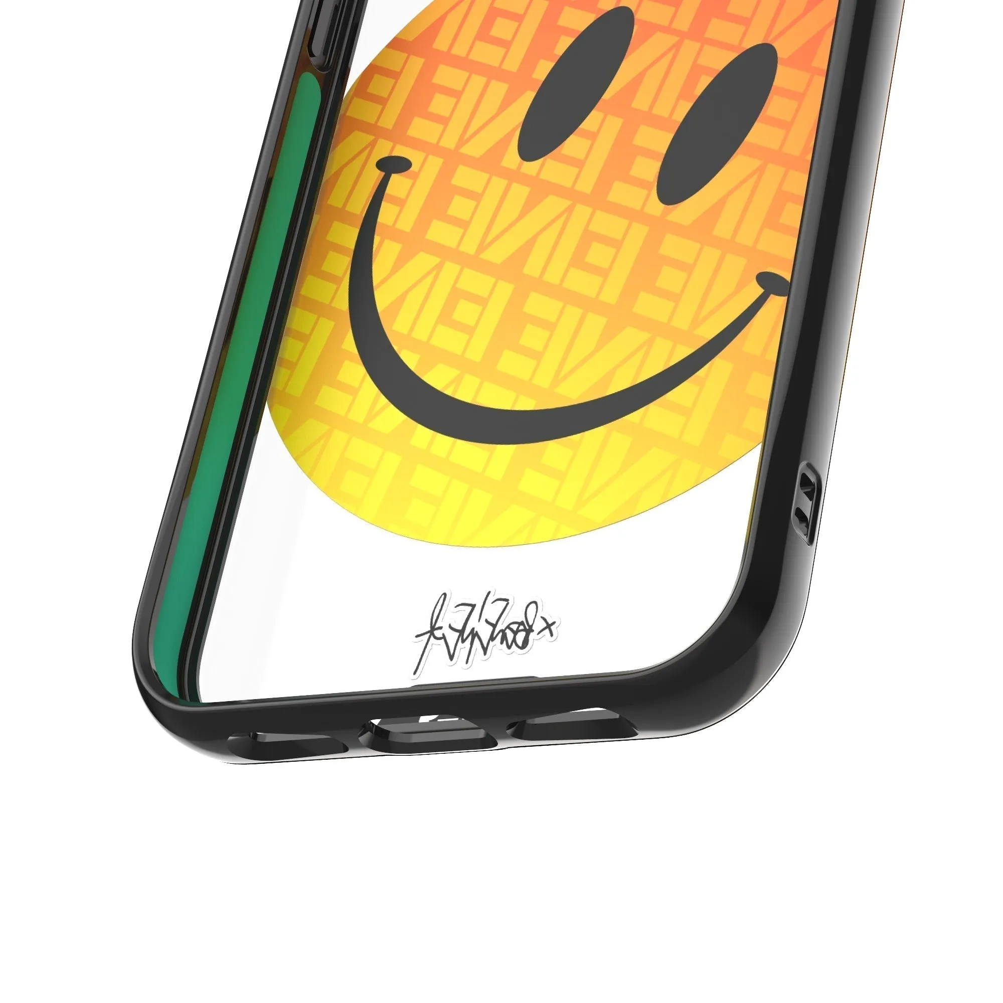 Ben Eine Orange Smiley Printed Phone Case