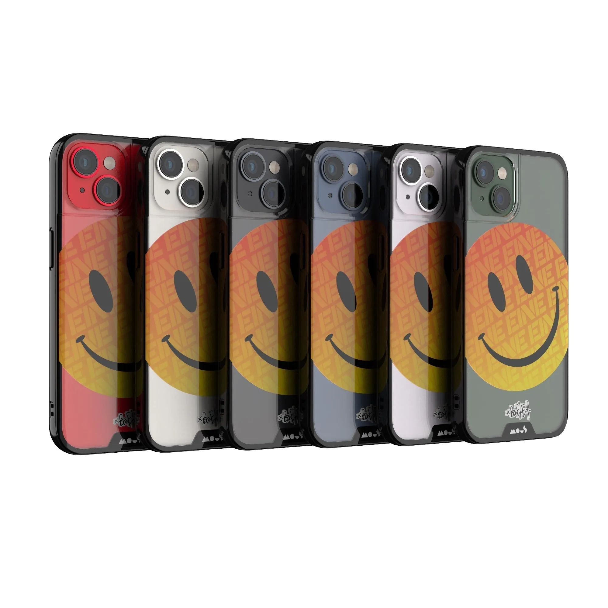 Ben Eine Orange Smiley Printed Phone Case