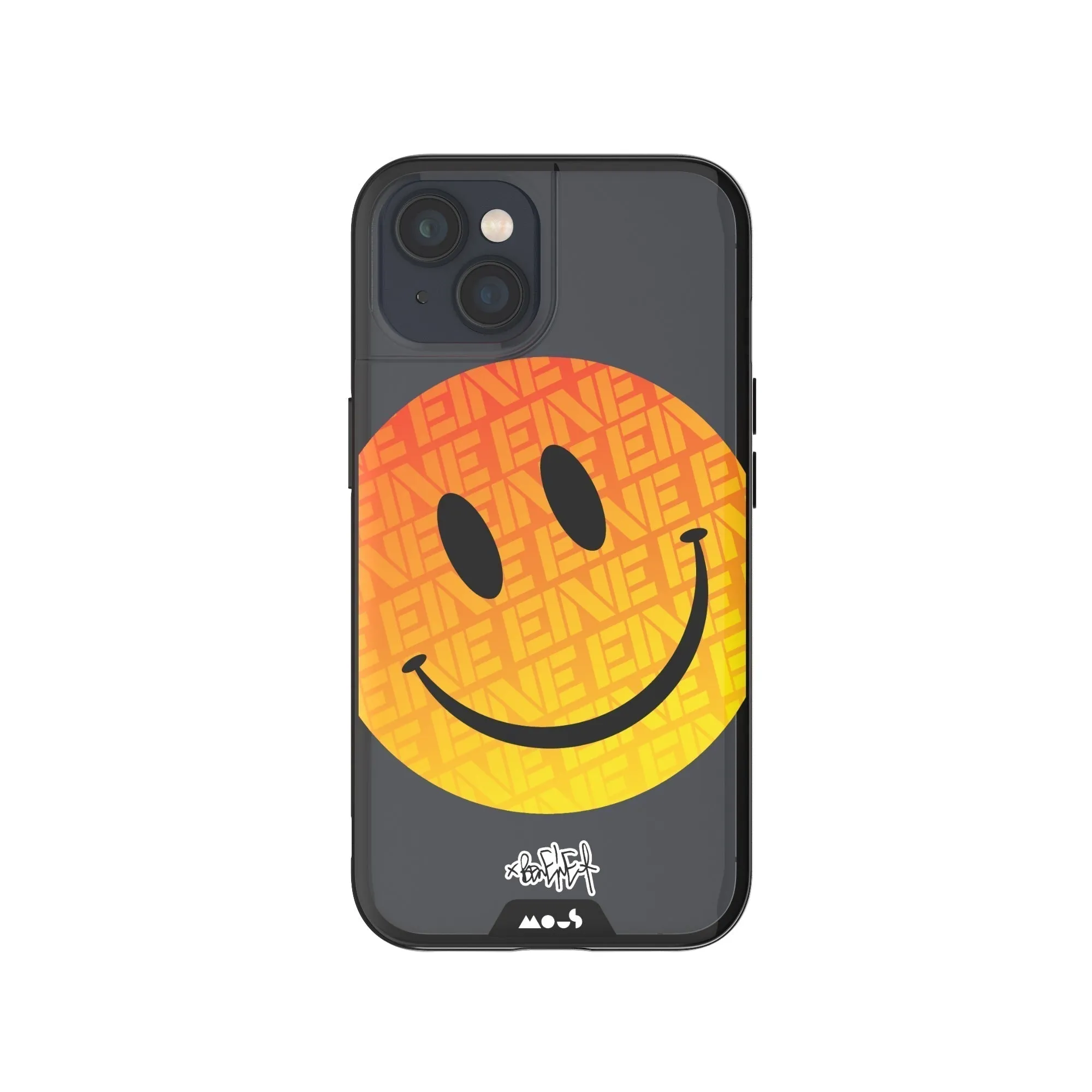 Ben Eine Orange Smiley Printed Phone Case