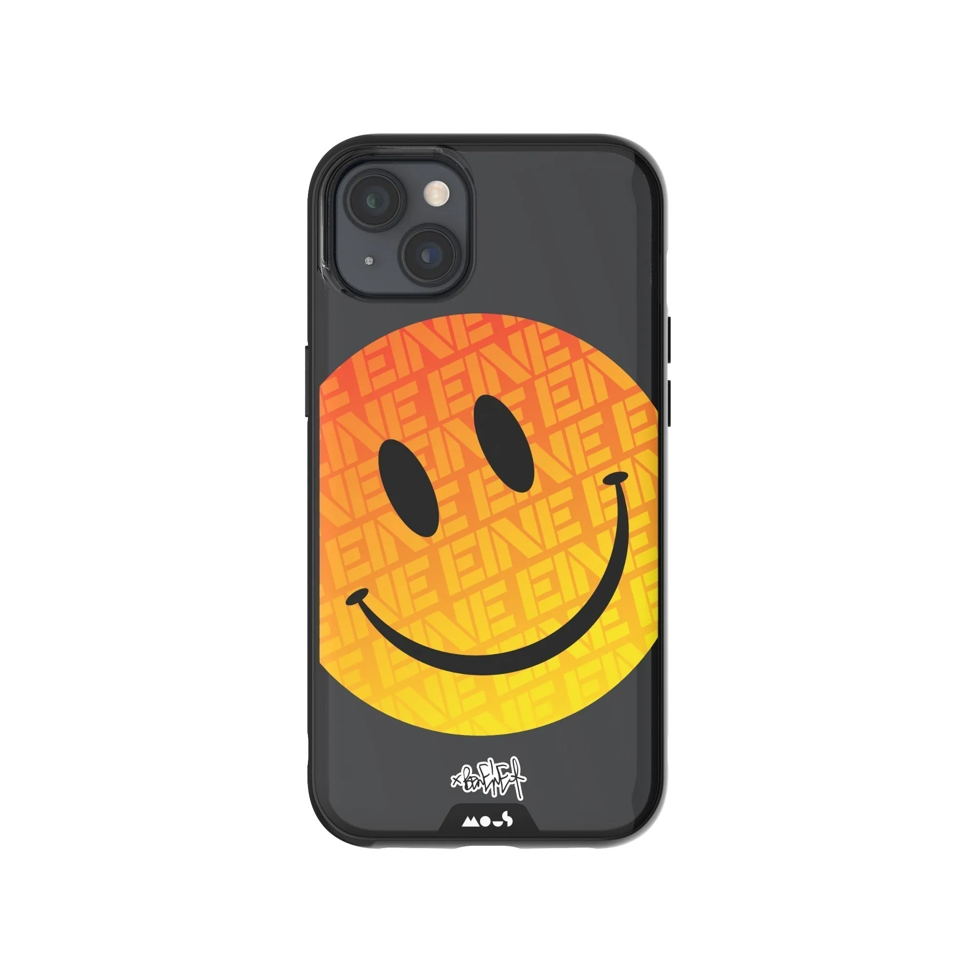 Ben Eine Orange Smiley Printed Phone Case