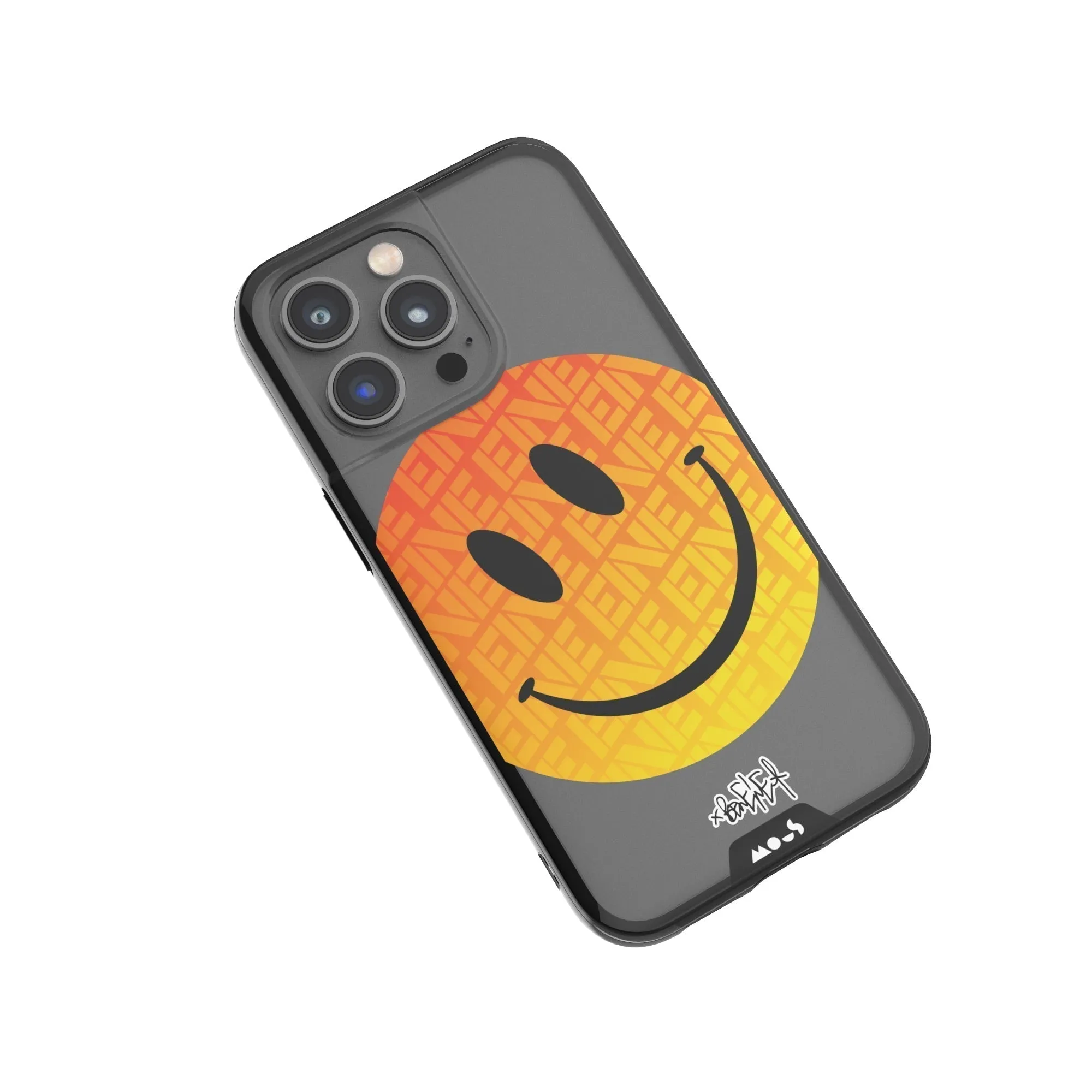 Ben Eine Orange Smiley Printed Phone Case