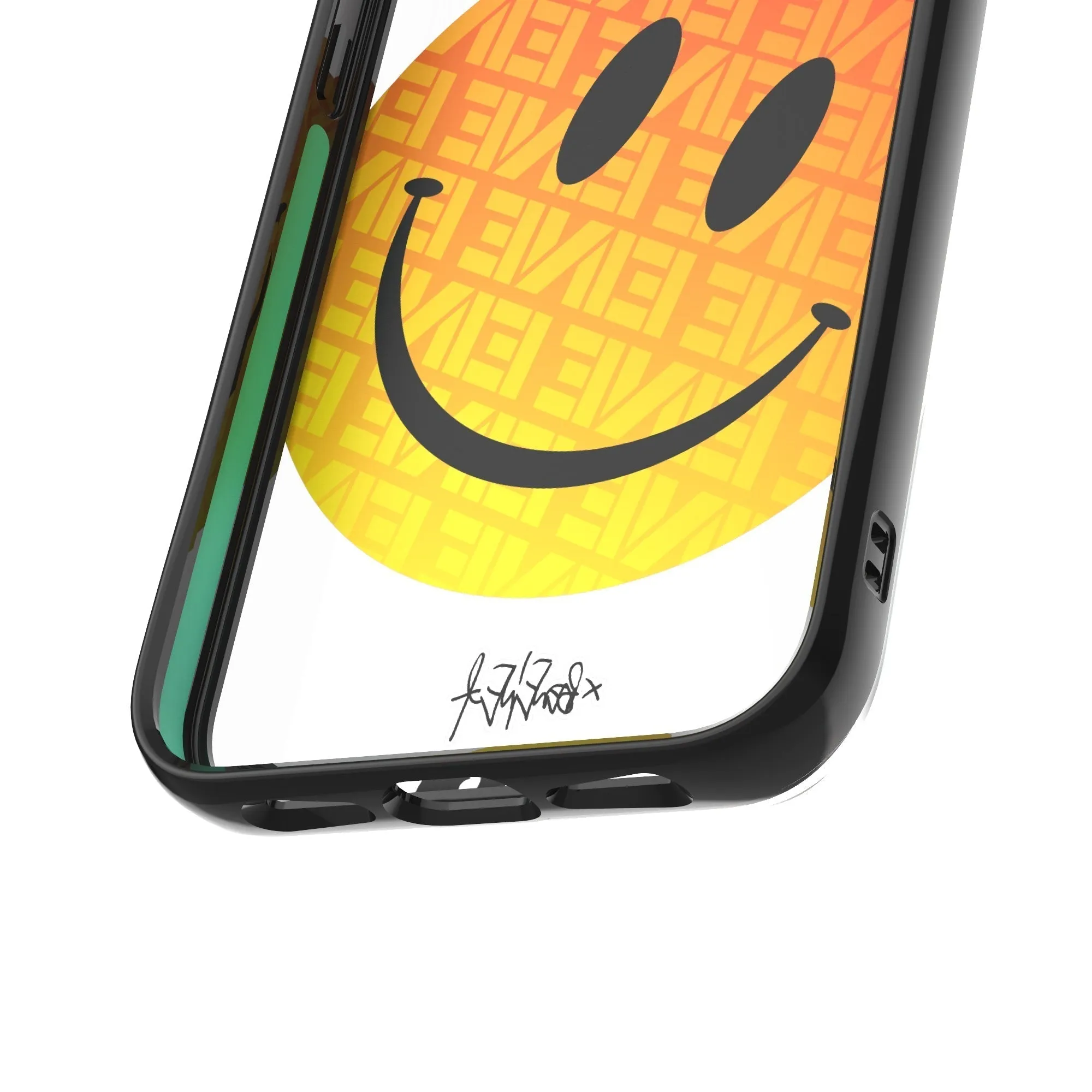 Ben Eine Orange Smiley Printed Phone Case