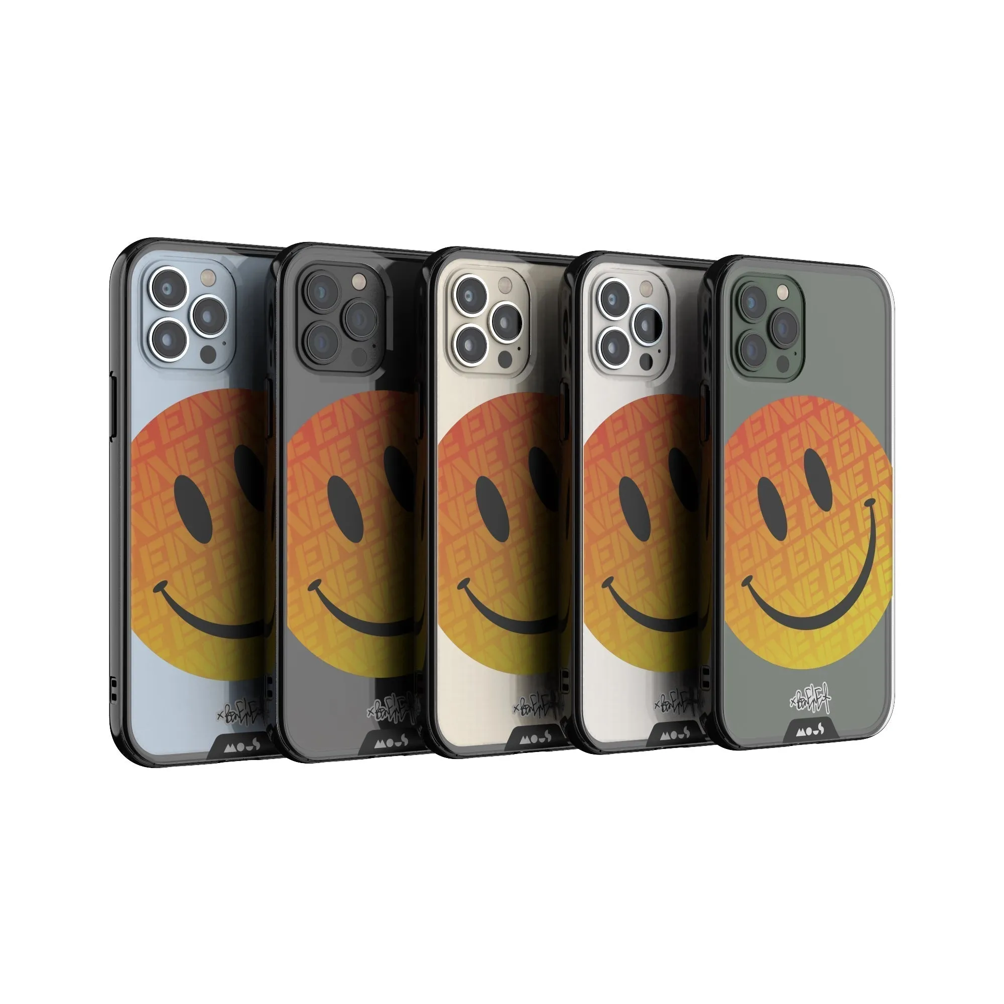 Ben Eine Orange Smiley Printed Phone Case