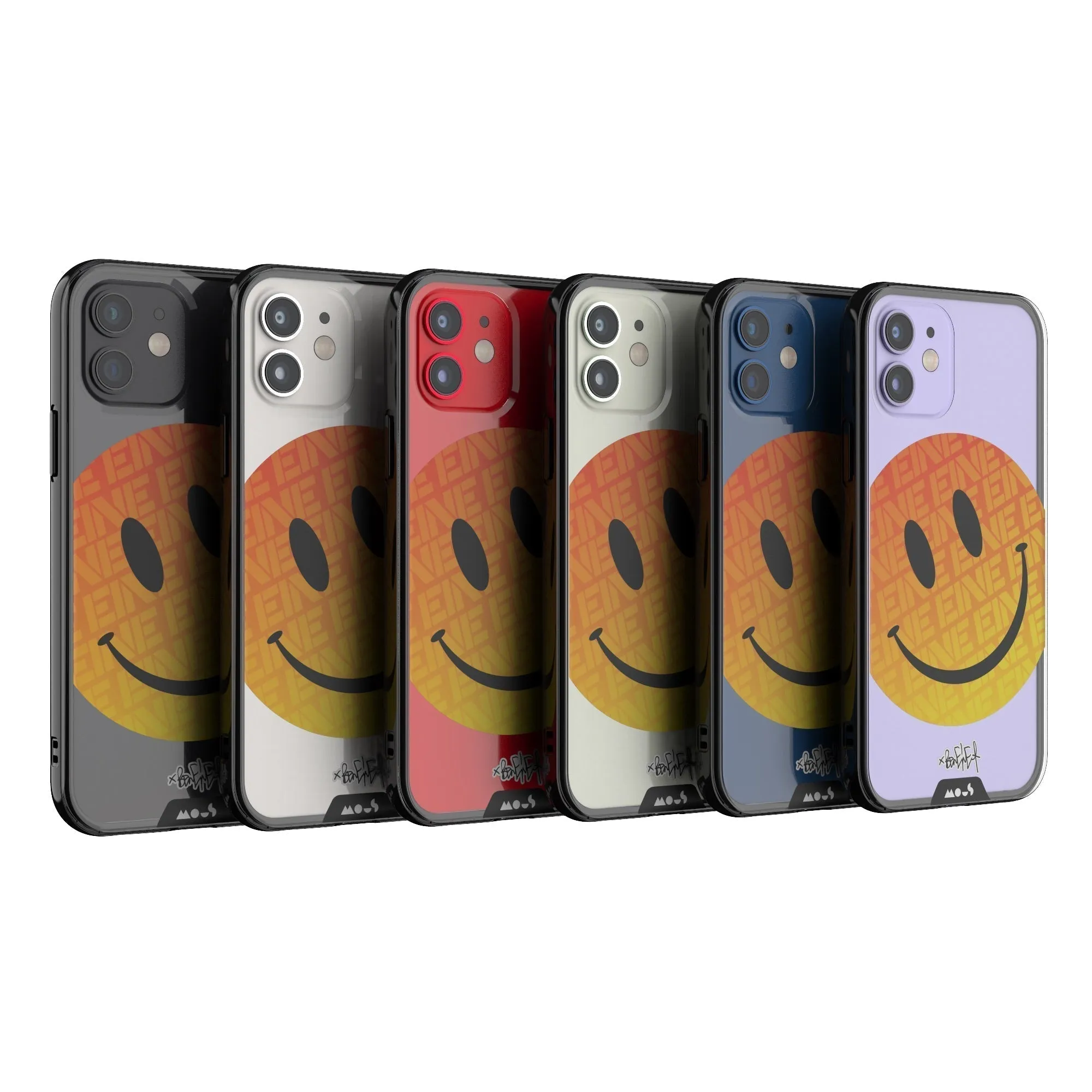 Ben Eine Orange Smiley Printed Phone Case