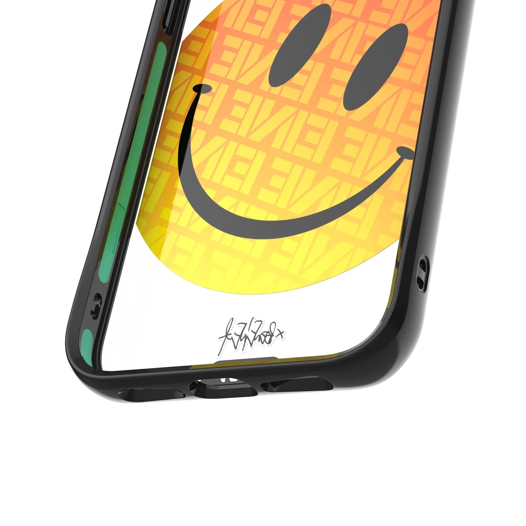 Ben Eine Orange Smiley Printed Phone Case