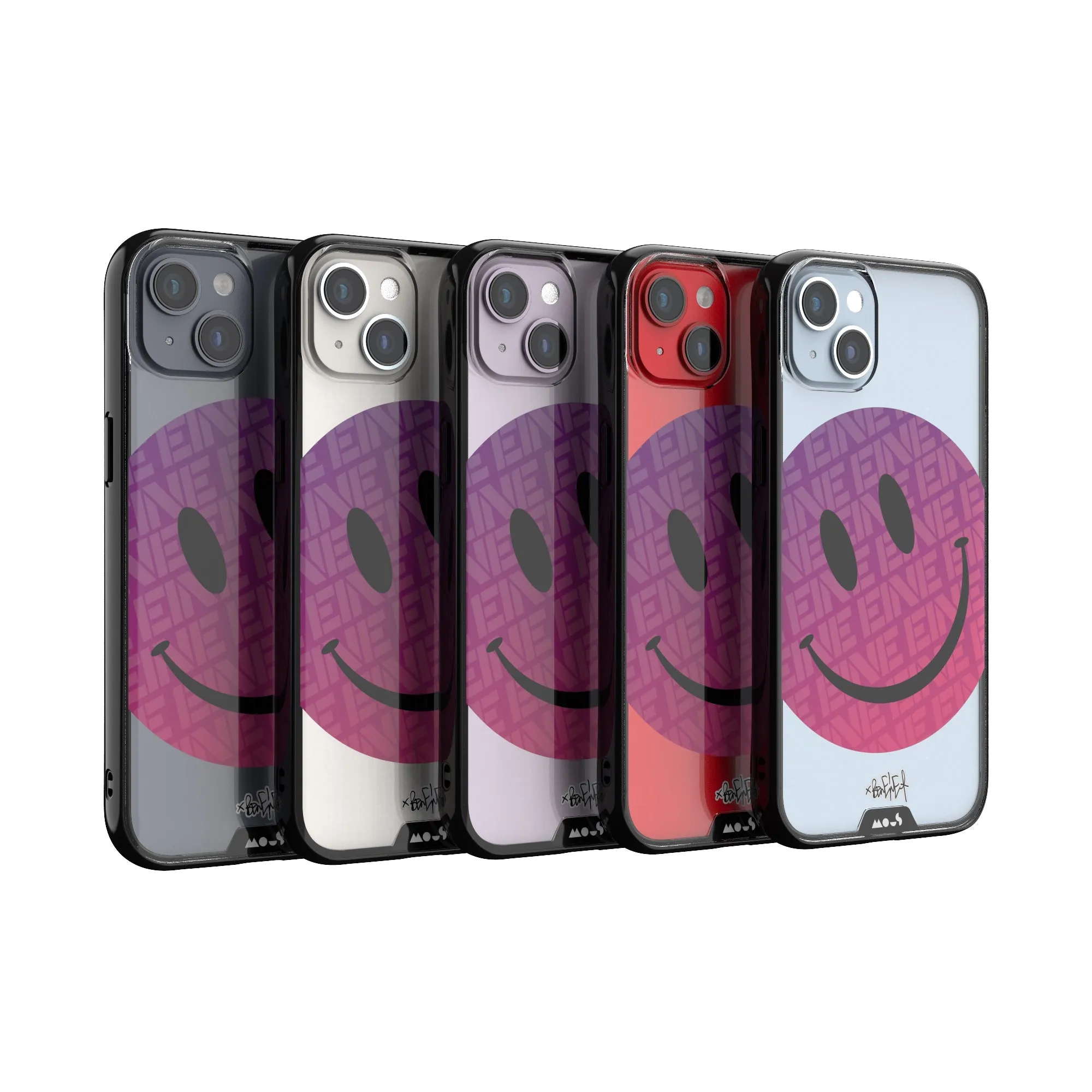 Ben Eine Pink Smiley Printed Phone Case