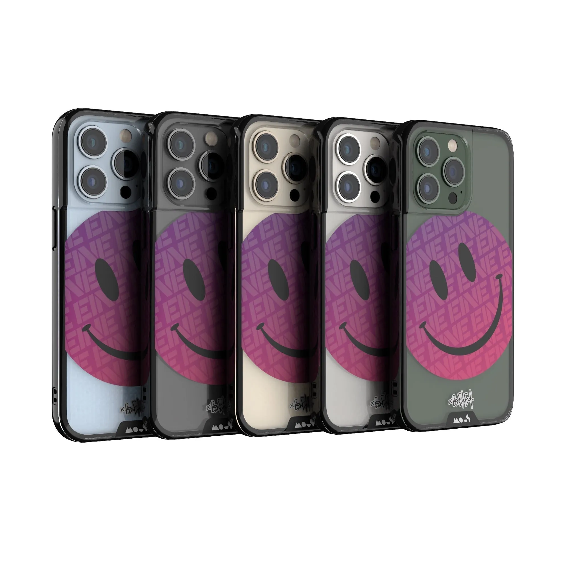 Ben Eine Pink Smiley Printed Phone Case