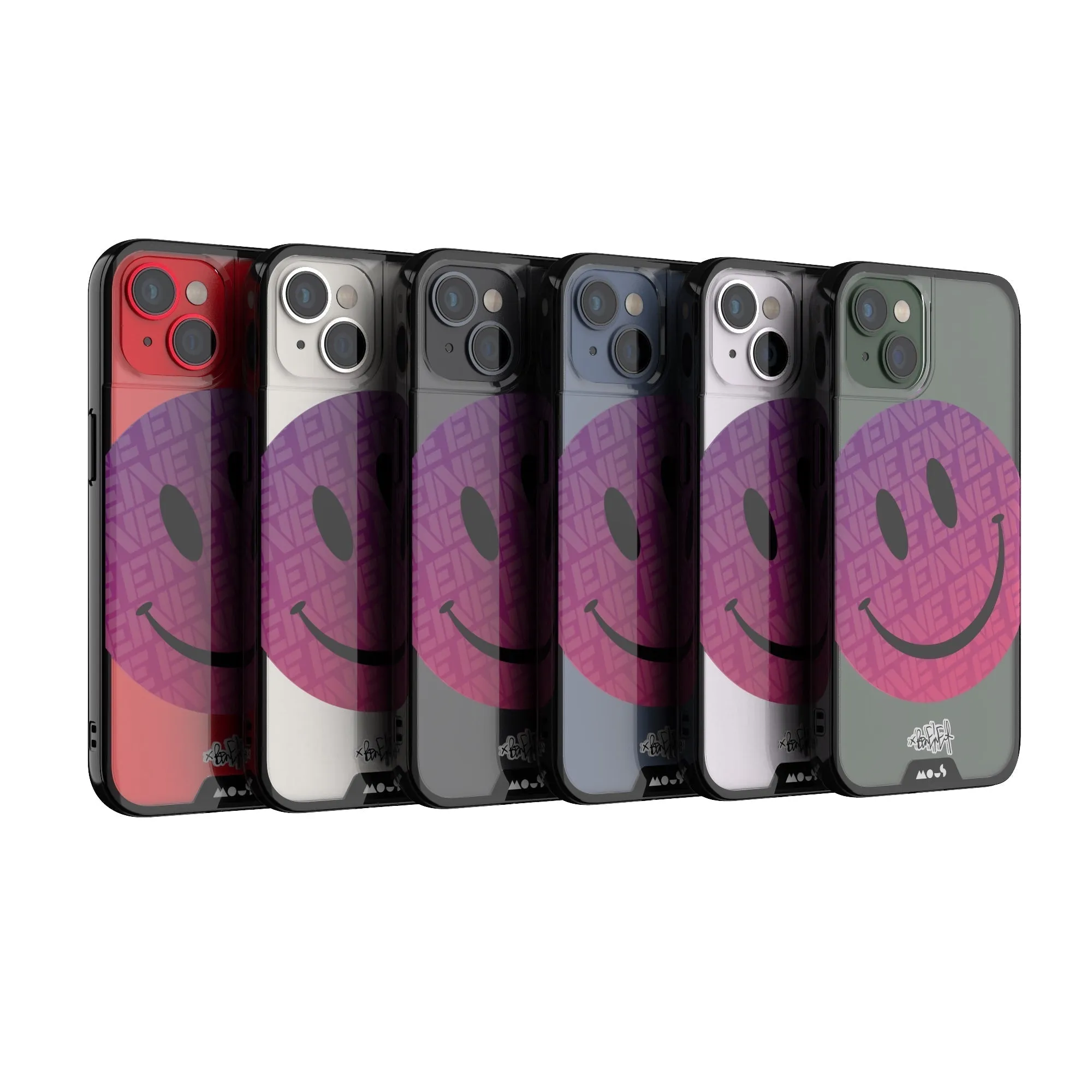 Ben Eine Pink Smiley Printed Phone Case