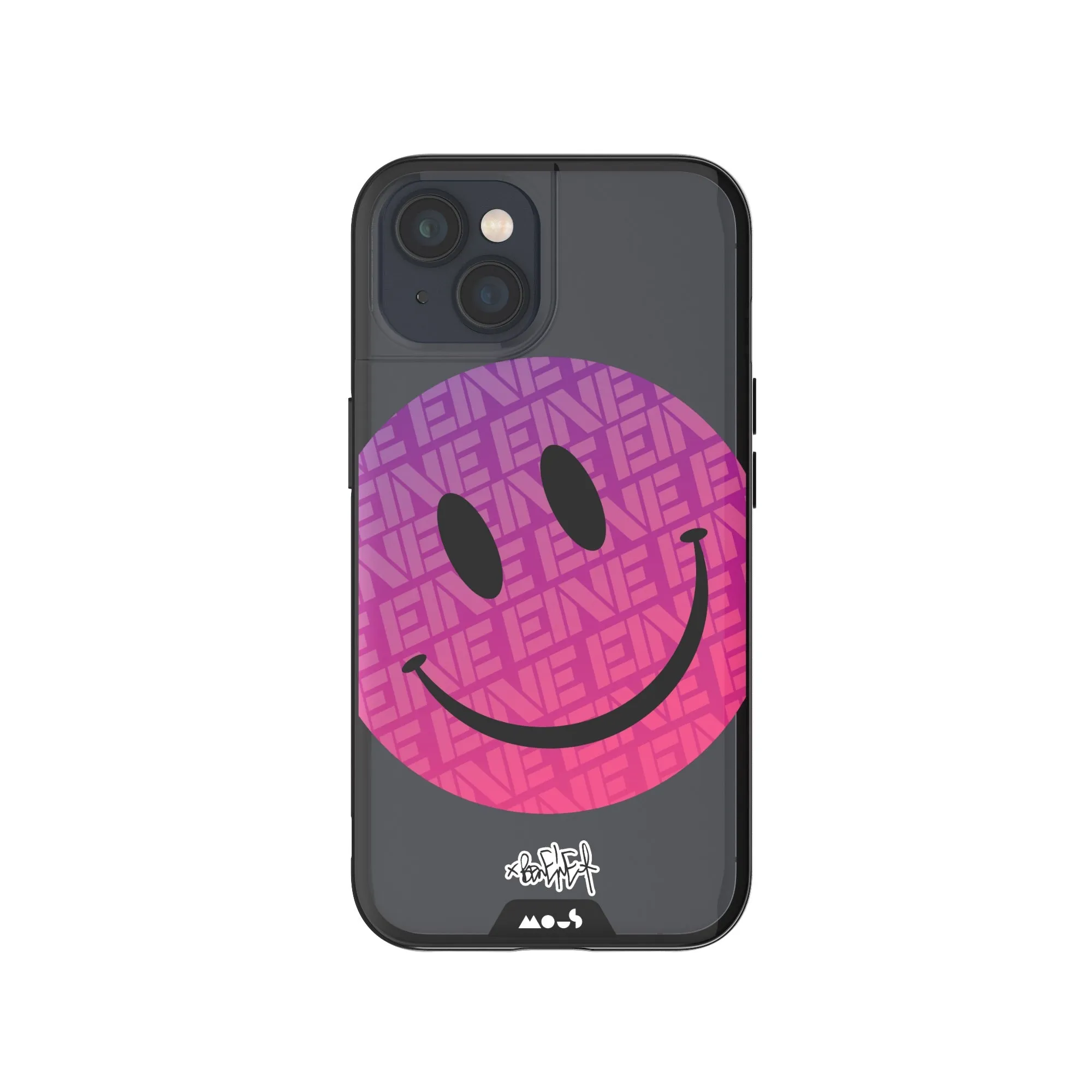 Ben Eine Pink Smiley Printed Phone Case