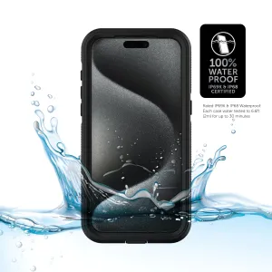 Body Glove 100073977 Tidal Waterproof Phone Case for iPhone 15 Pro - Black/Clear
