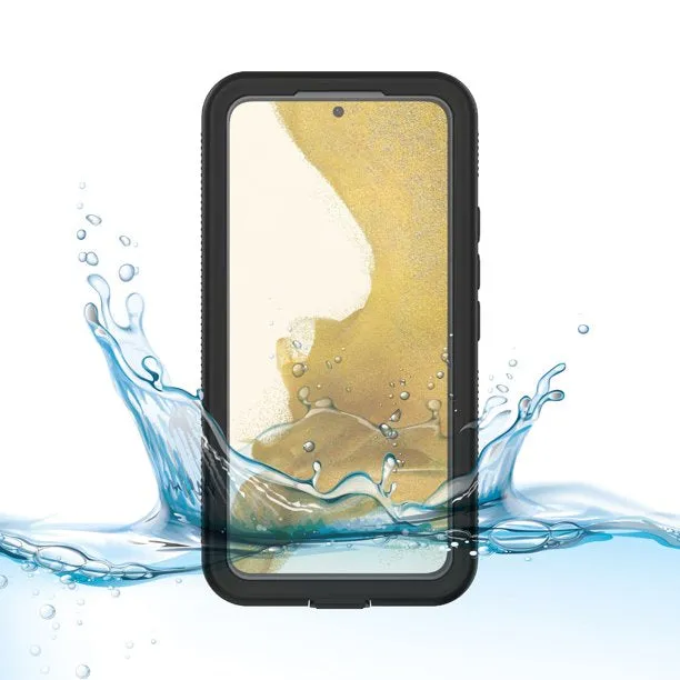 Body Glove 1048401 Samsung Galaxy S22 5G Tidal Waterproof Phone Case- Black/Clear