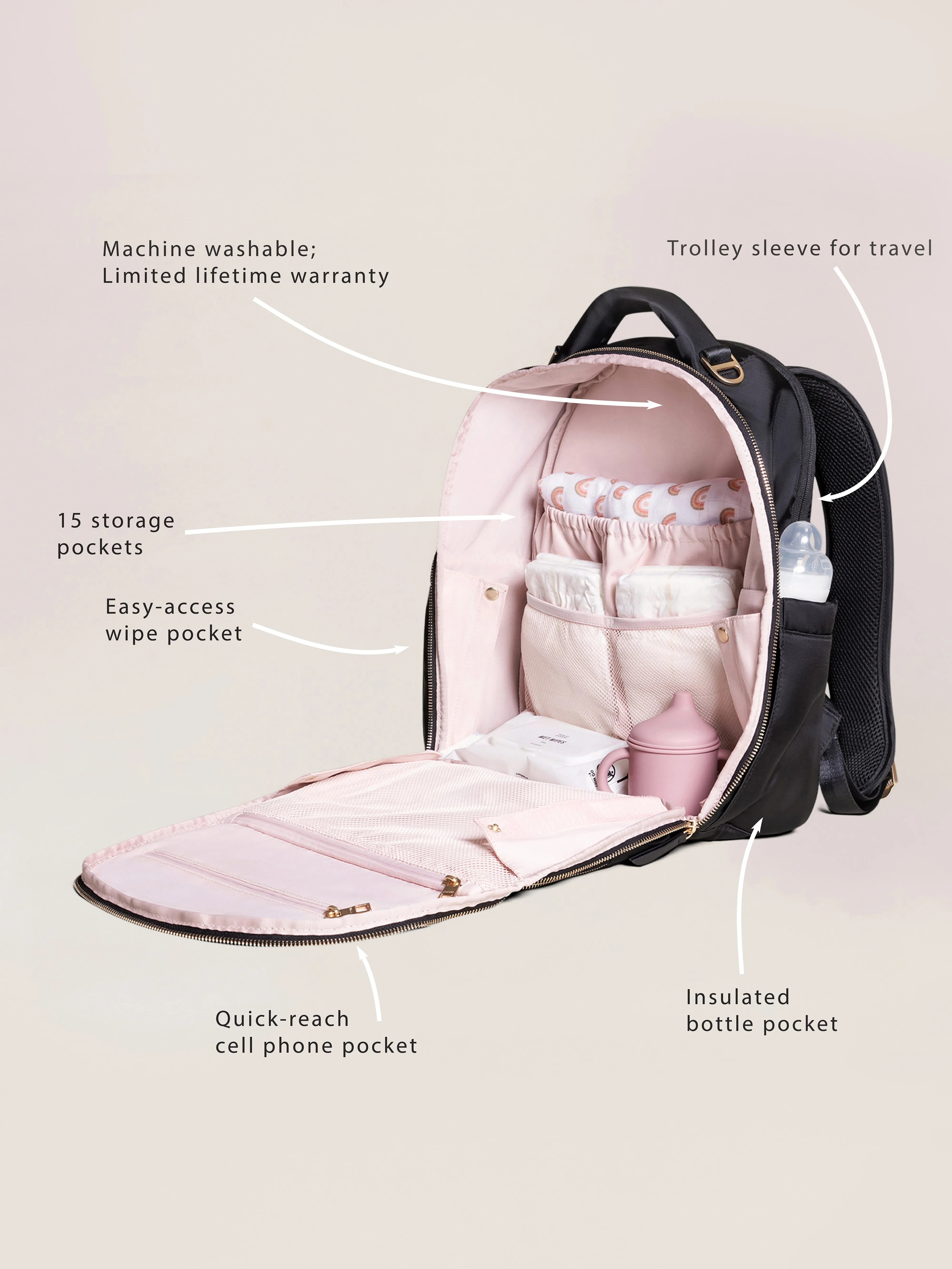 Classic Diaper Backpack | Black