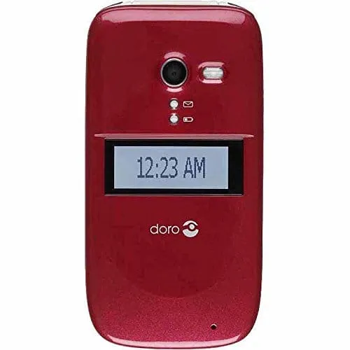Consumer mobile Doro 626 Flip Cell-Phone - Burgandy - Unlocked - GSM