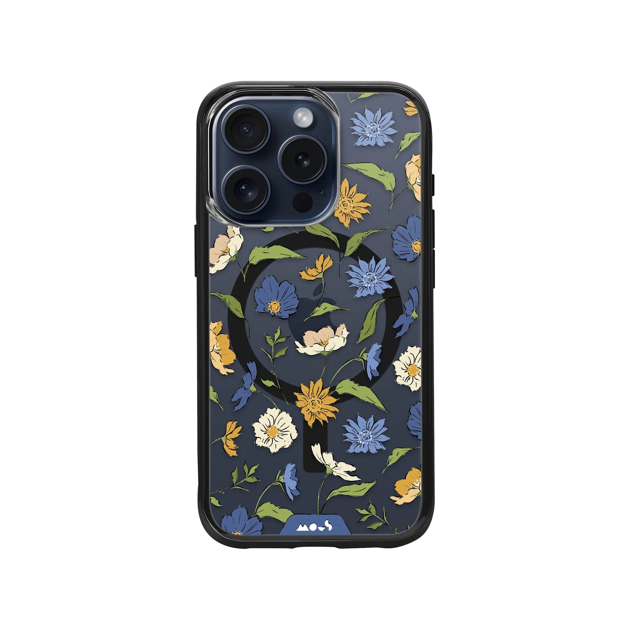 Flowers MagSafe® Compatible Printed Phone Case – Floral Blue