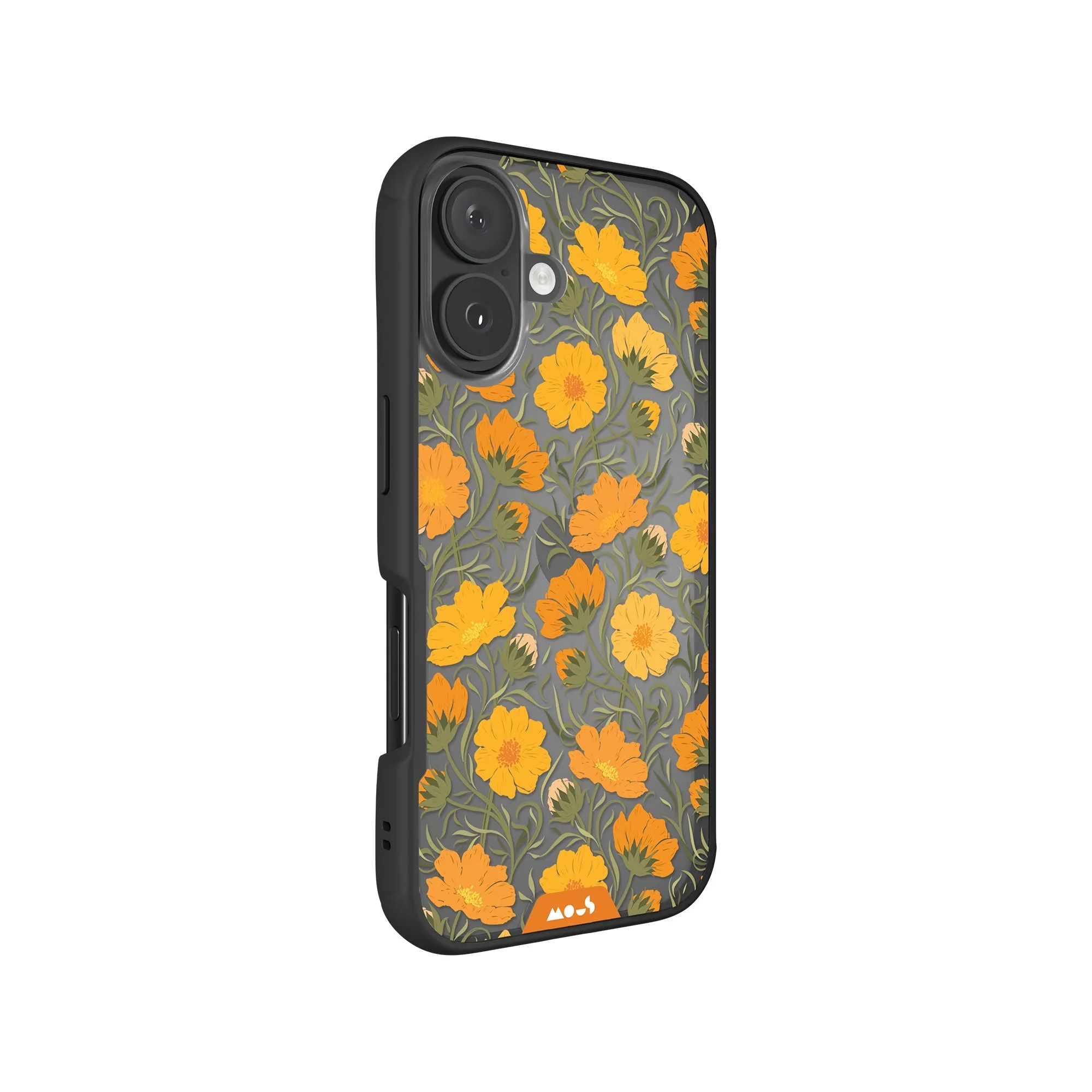 Flowers Printed Phone Case – Cosmos Orange
