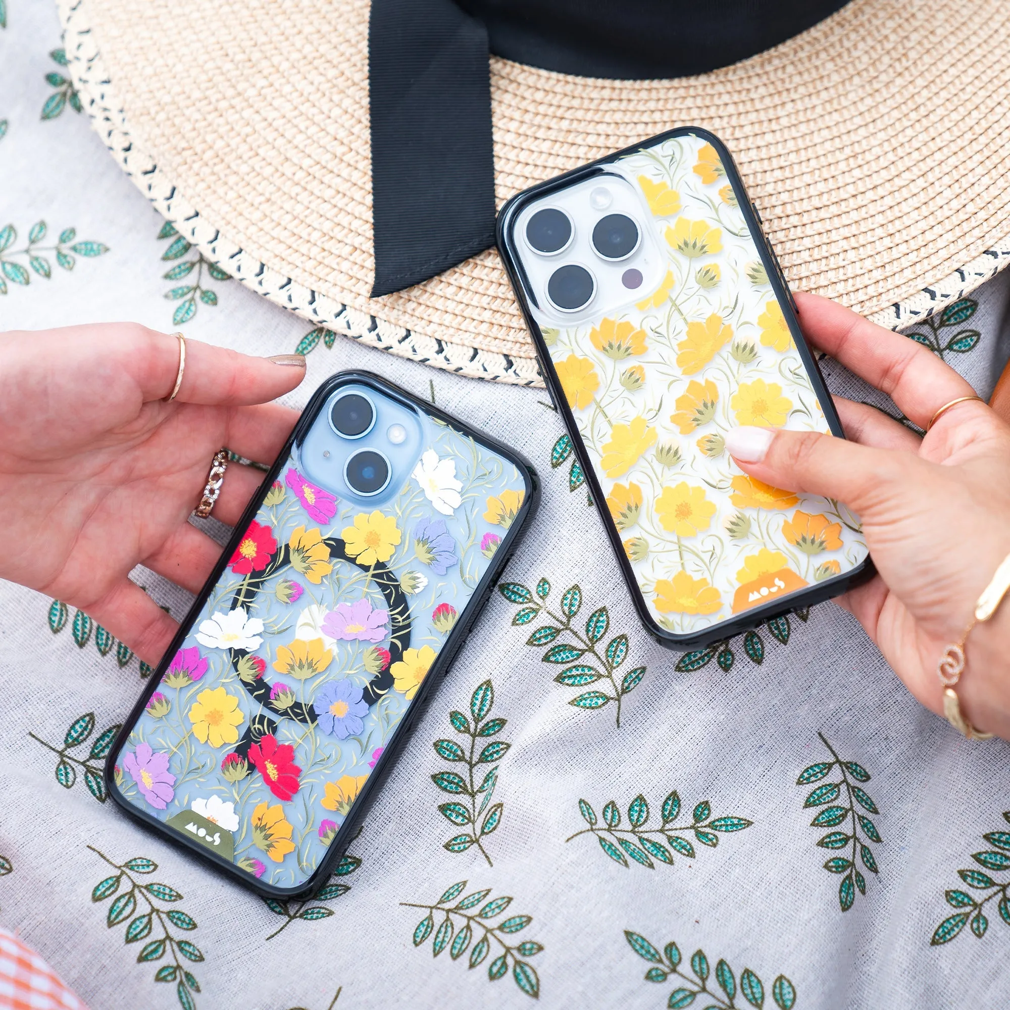 Flowers Printed Phone Case – Cosmos Orange
