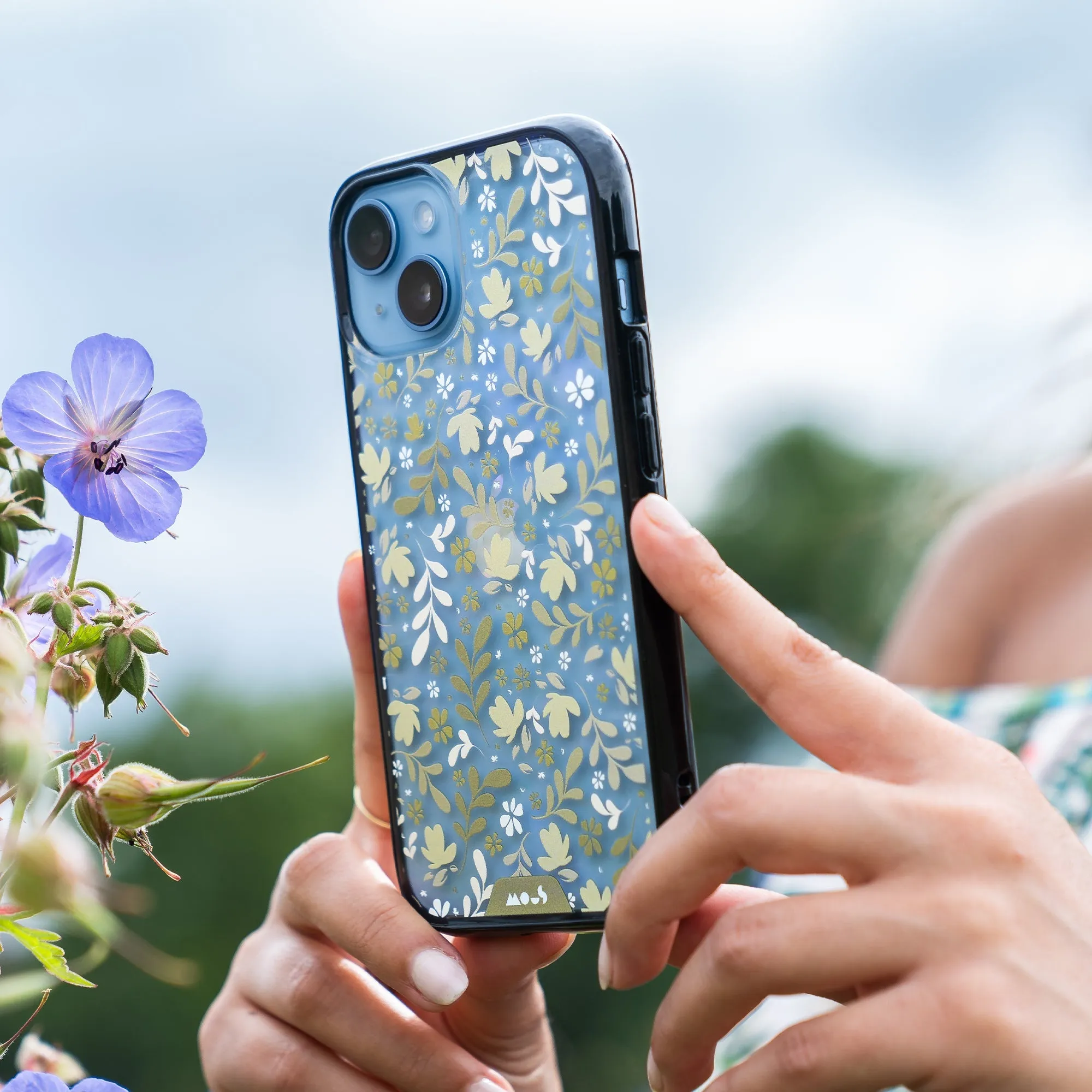 Flowers Printed Phone Case – Ditsy Green
