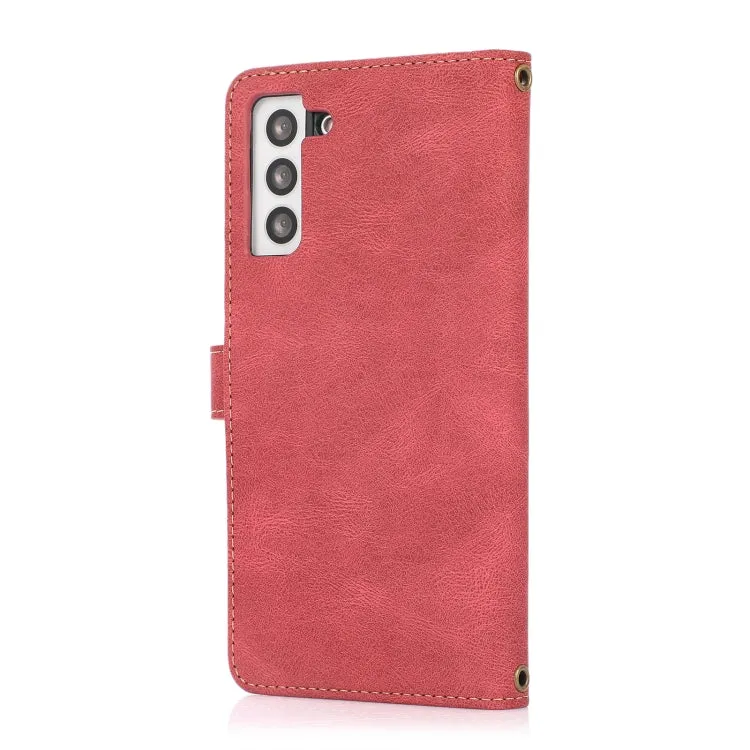For Samsung Galaxy S21  5G PU   TPU Horizontal Flip Leather Case with Holder  Card Slot