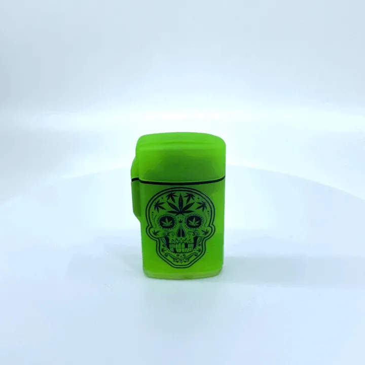 Glow in The Dark Flip Top Lighter - 15 Pieces Per Retail Ready Display 30011