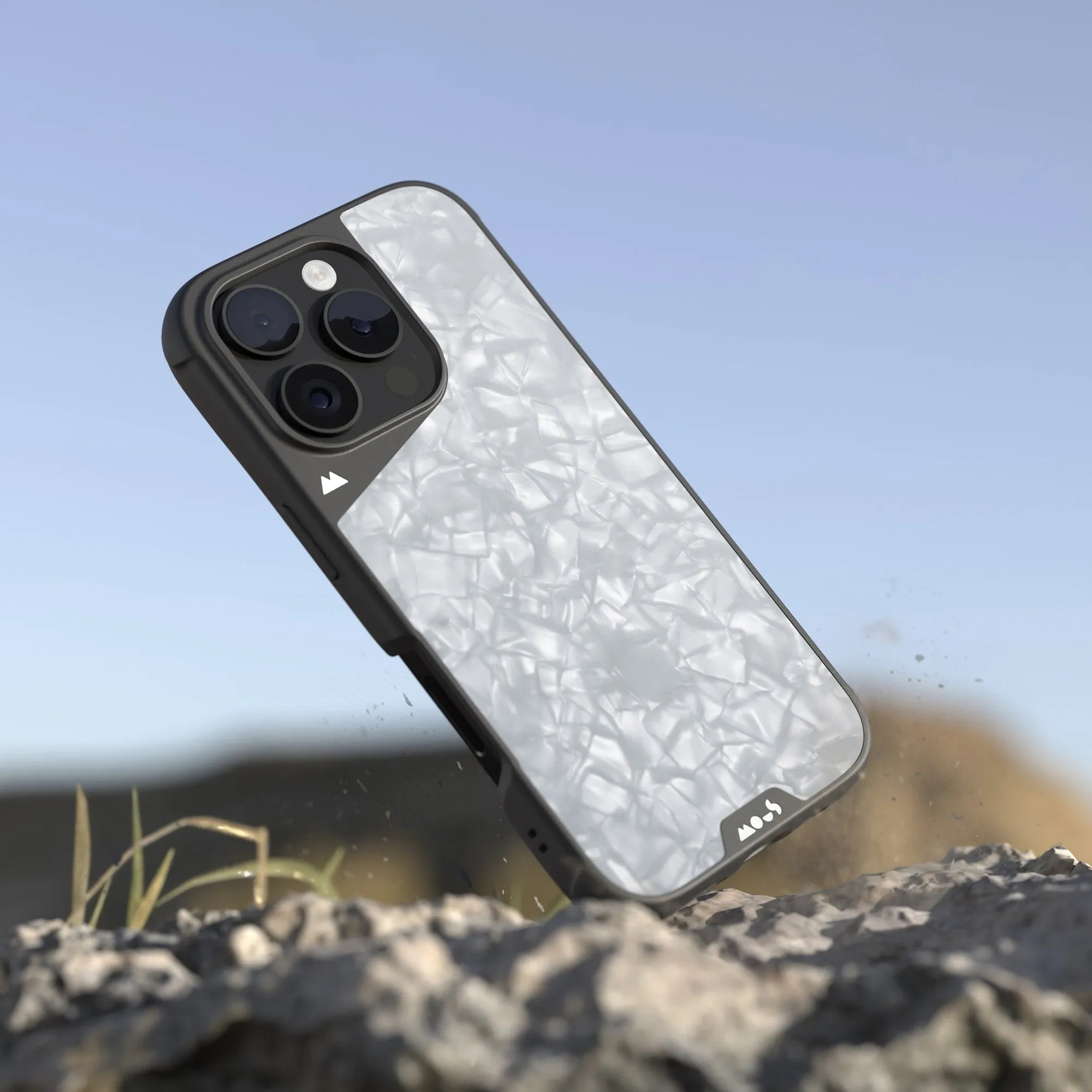 MagSafe® Compatible Silver Pearl Phone Case