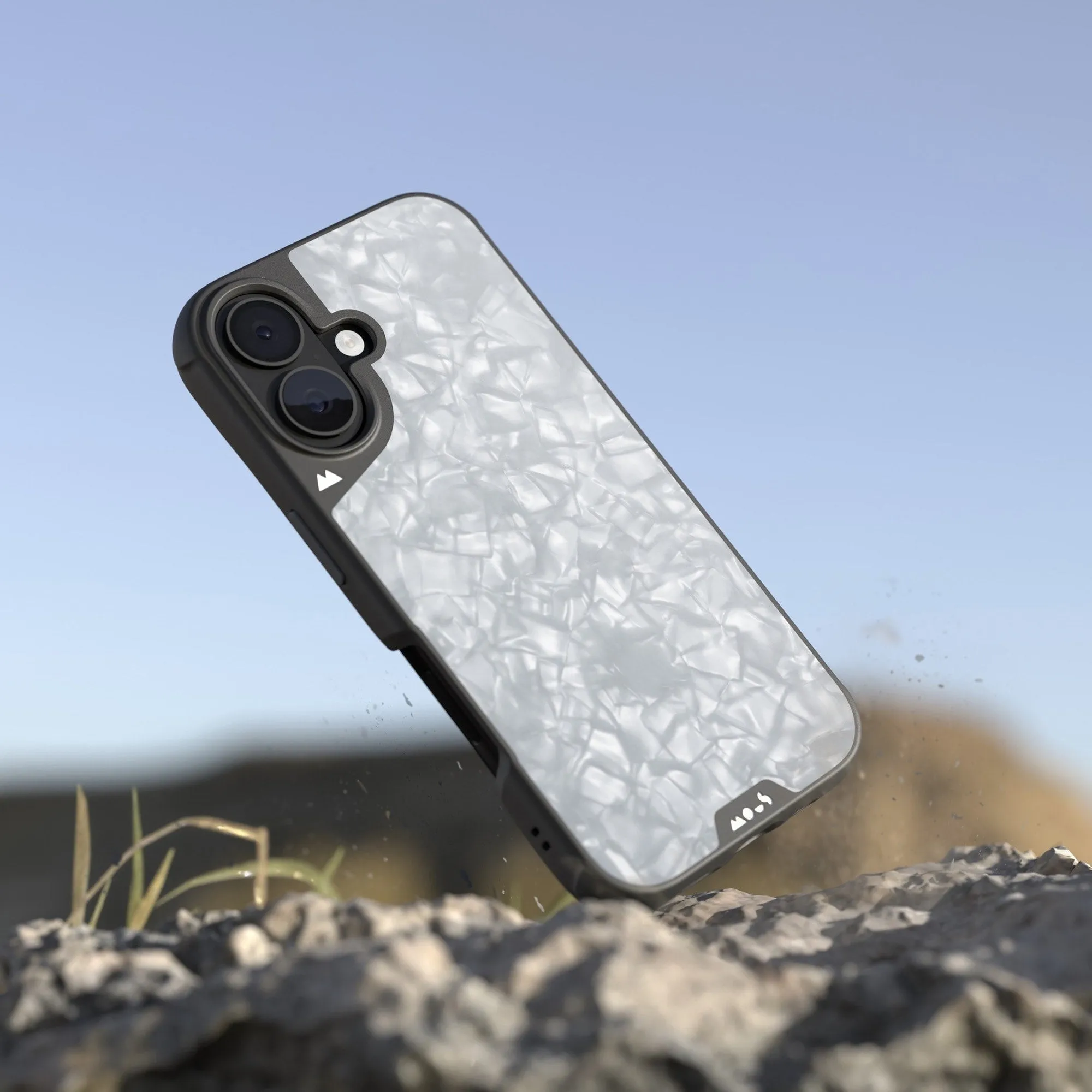 MagSafe® Compatible Silver Pearl Phone Case