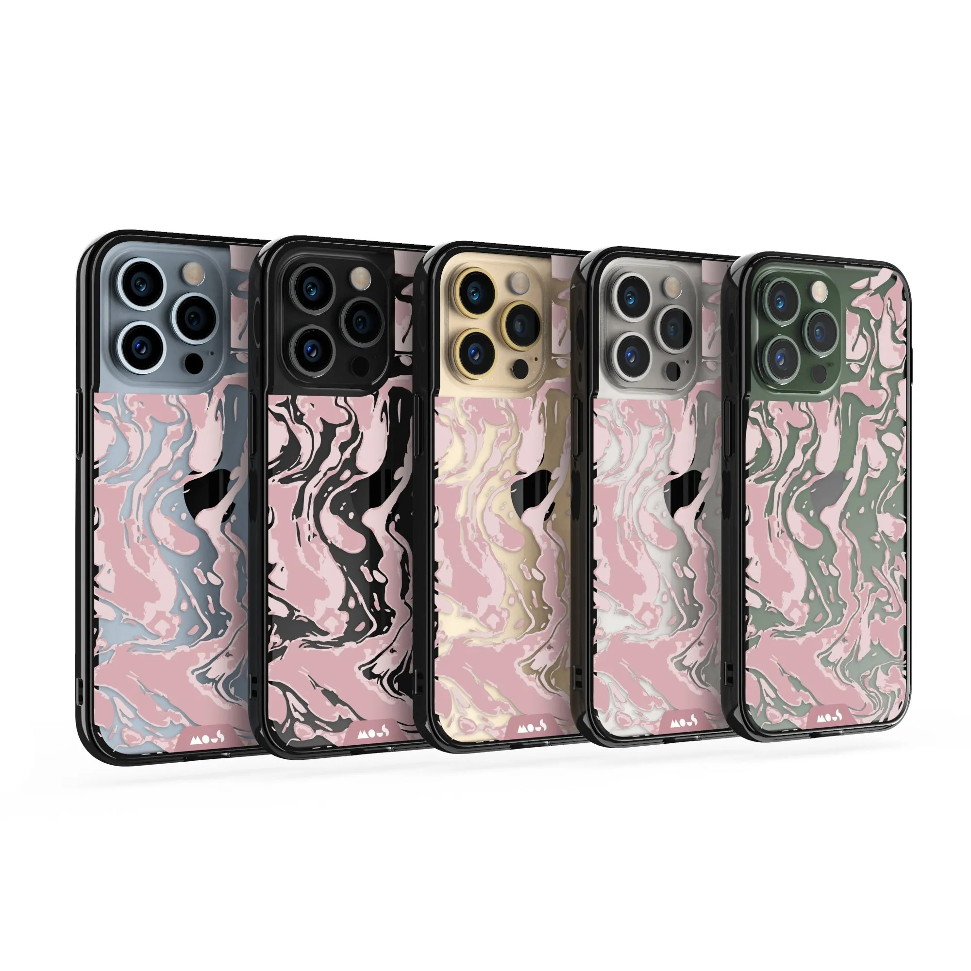 Marbled Dusky Pink Printed Phone Case