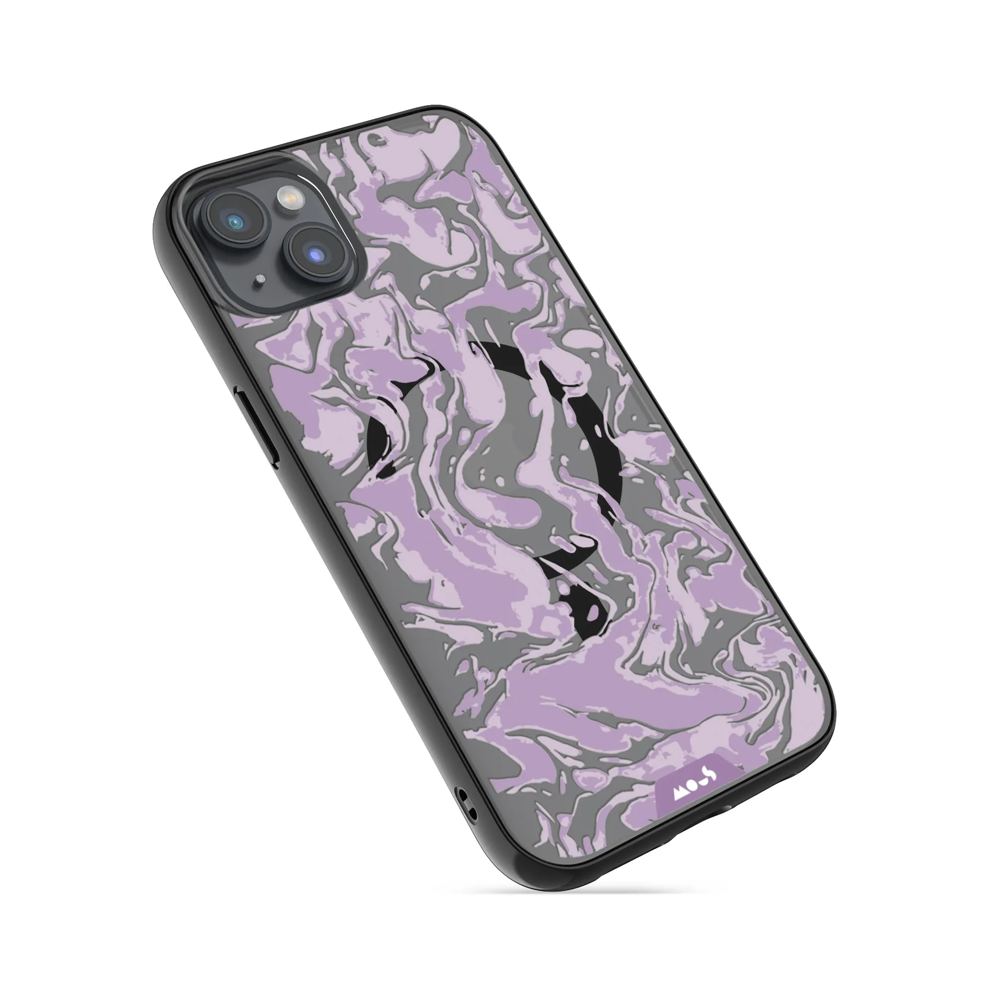 Marbled Lilac Purple MagSafe® Compatible Phone Case