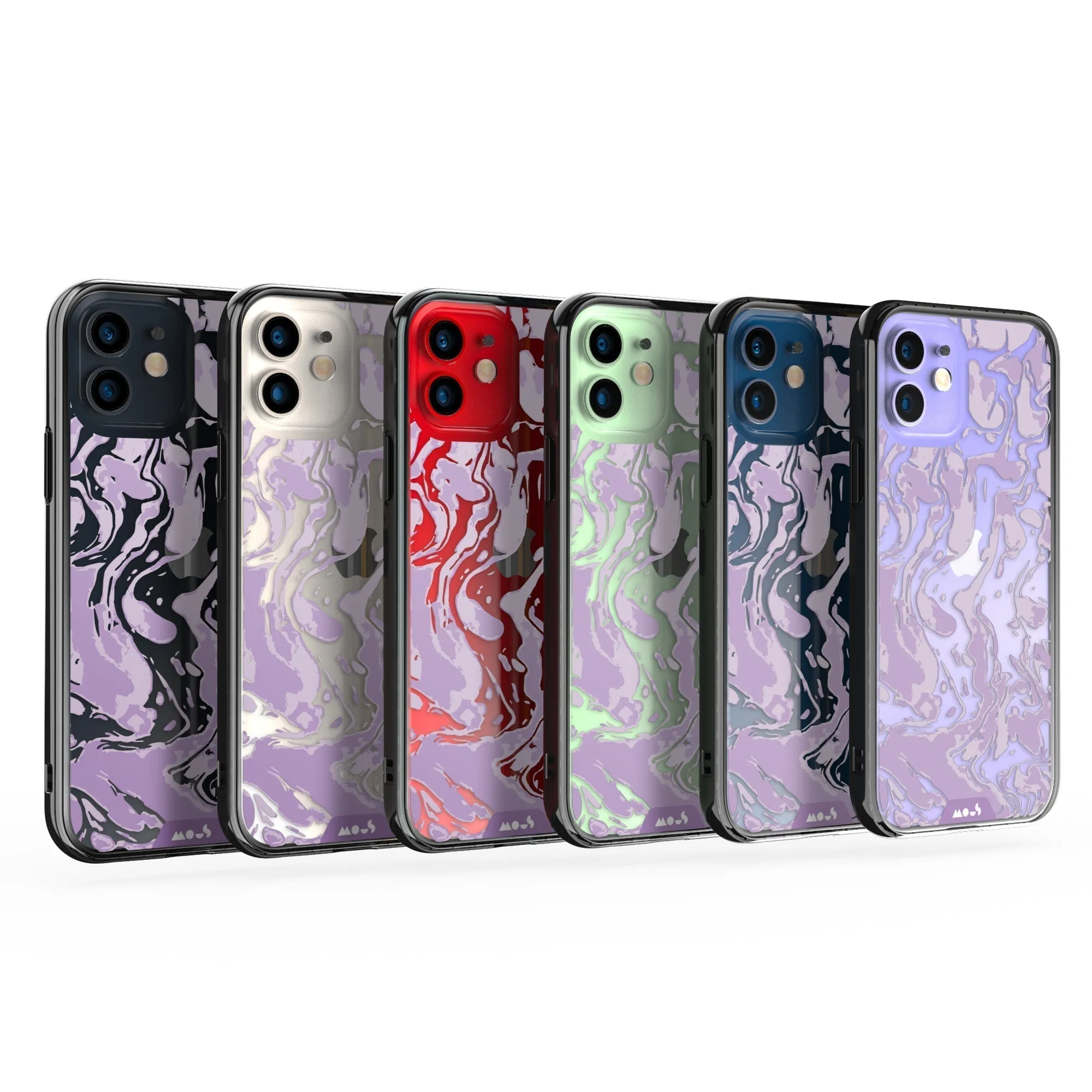 Marbled Lilac Purple Printed Phone Case