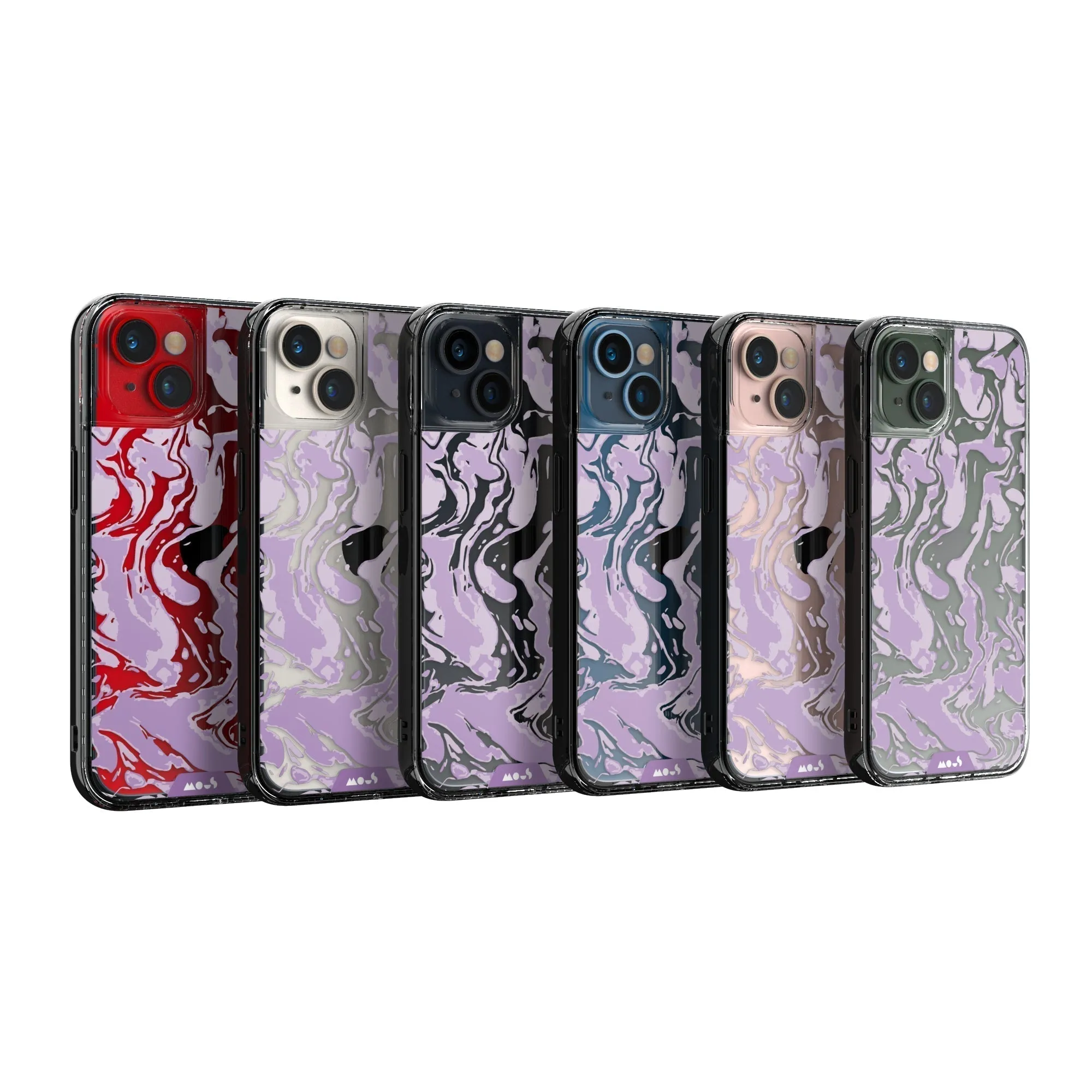Marbled Lilac Purple Printed Phone Case
