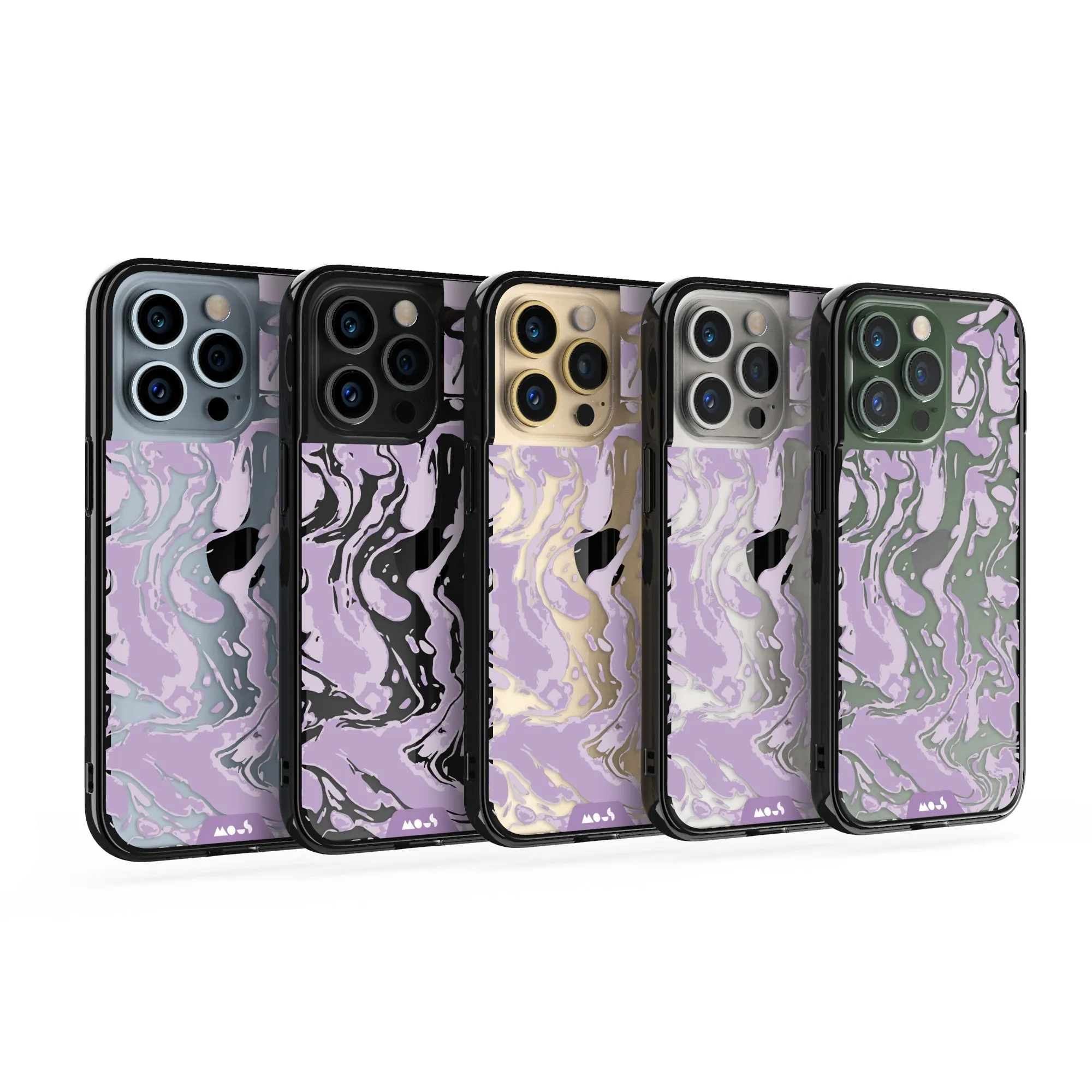 Marbled Lilac Purple Printed Phone Case