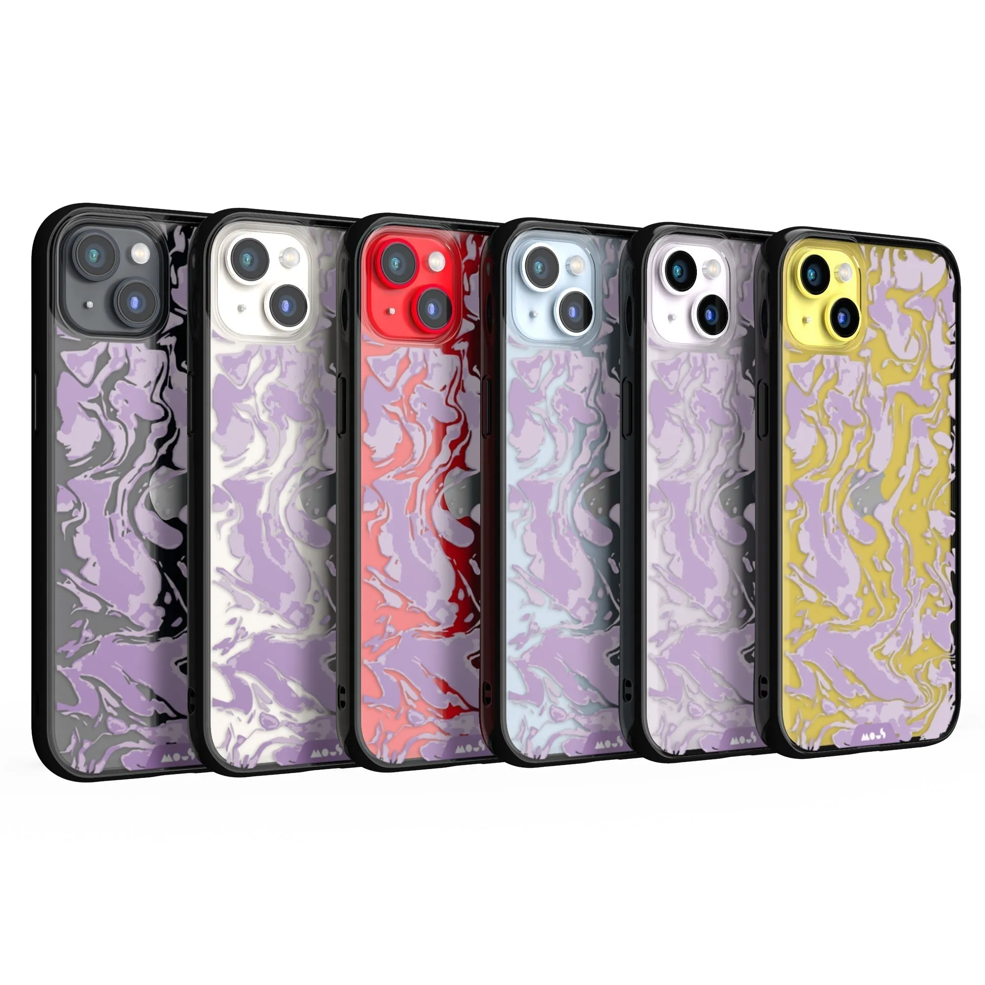 Marbled Lilac Purple Printed Phone Case