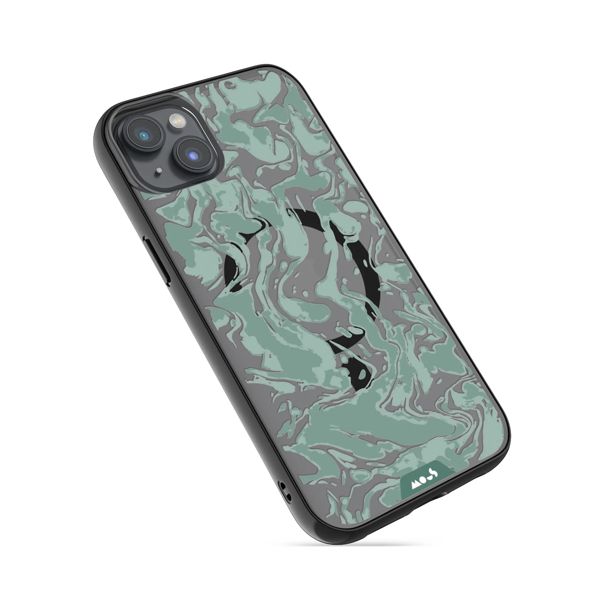 Marbled Sage Green MagSafe® Compatible Phone Case