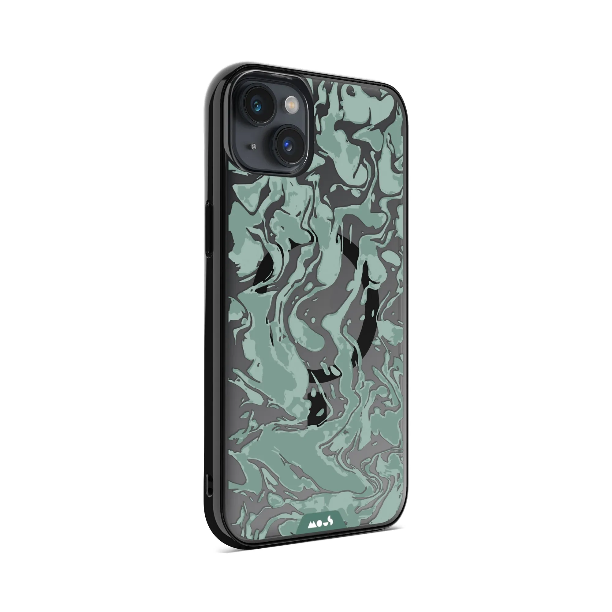 Marbled Sage Green MagSafe® Compatible Phone Case