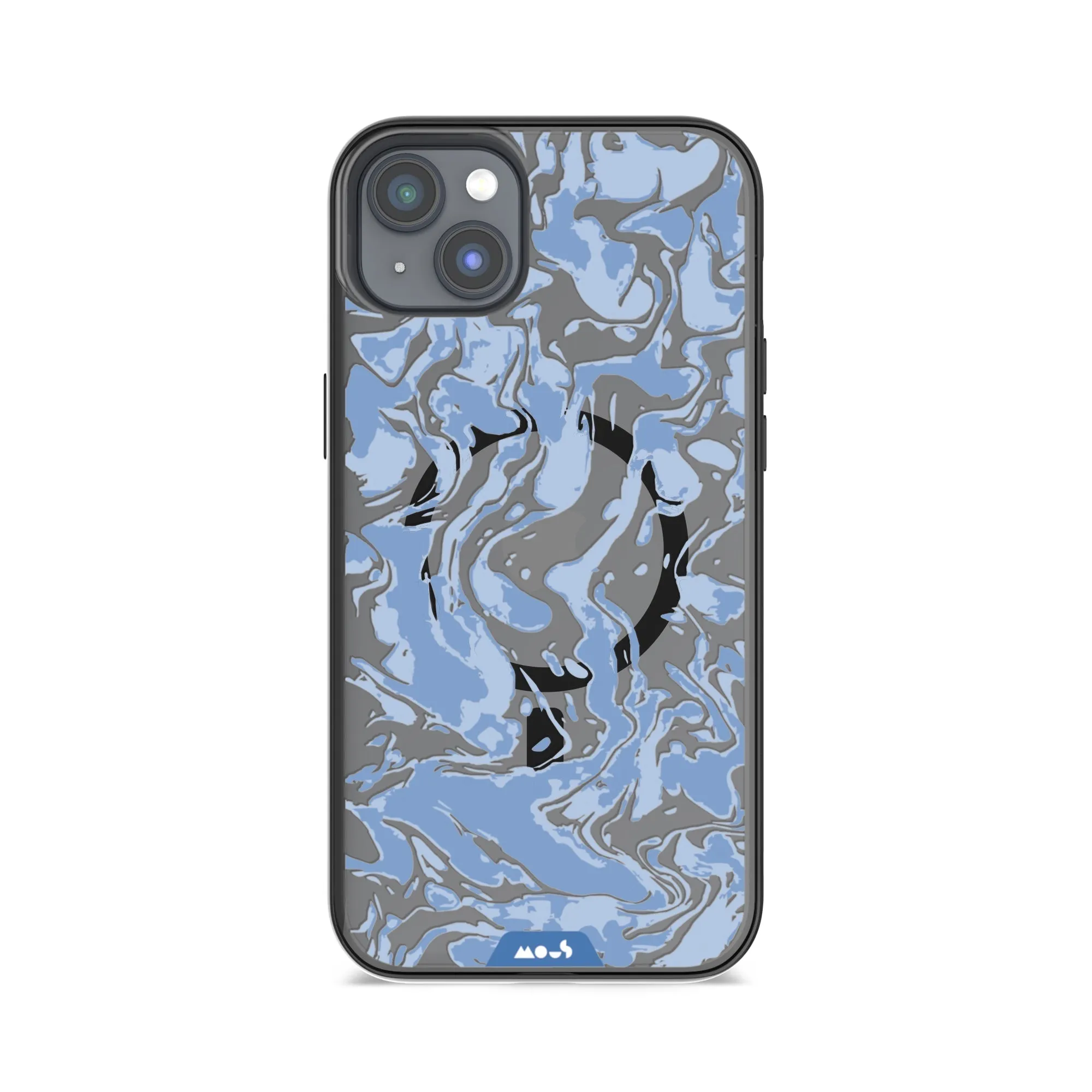 Marbled Sky Blue MagSafe® Compatible Phone Case