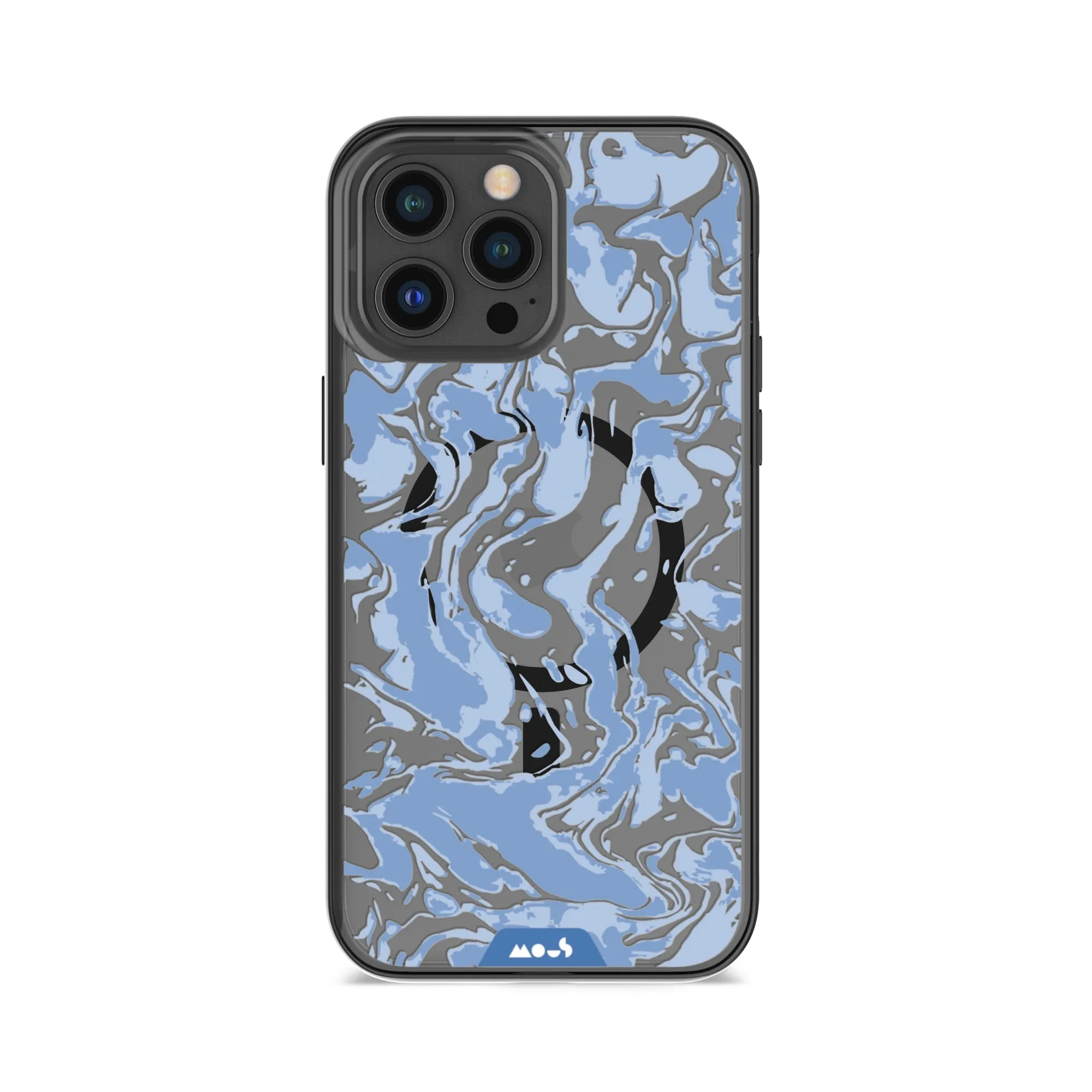 Marbled Sky Blue MagSafe® Compatible Phone Case