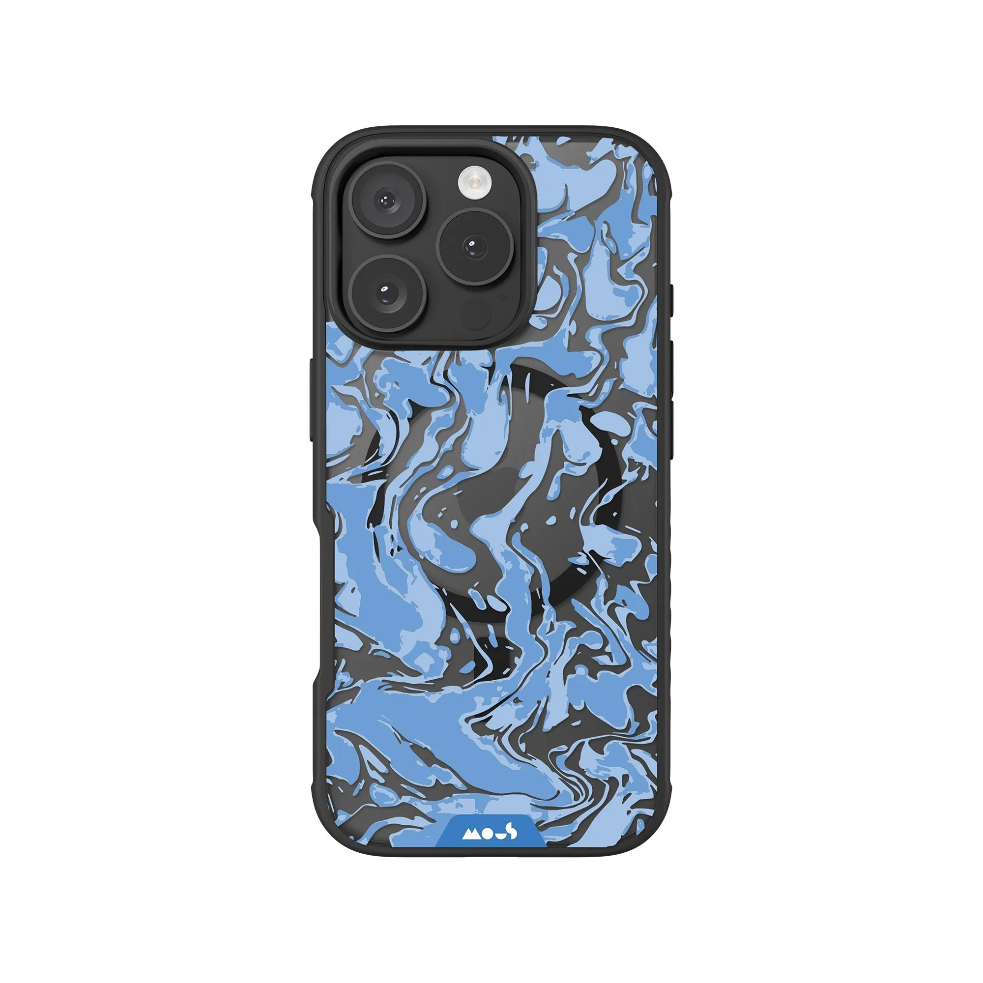 Marbled Sky Blue MagSafe® Compatible Phone Case