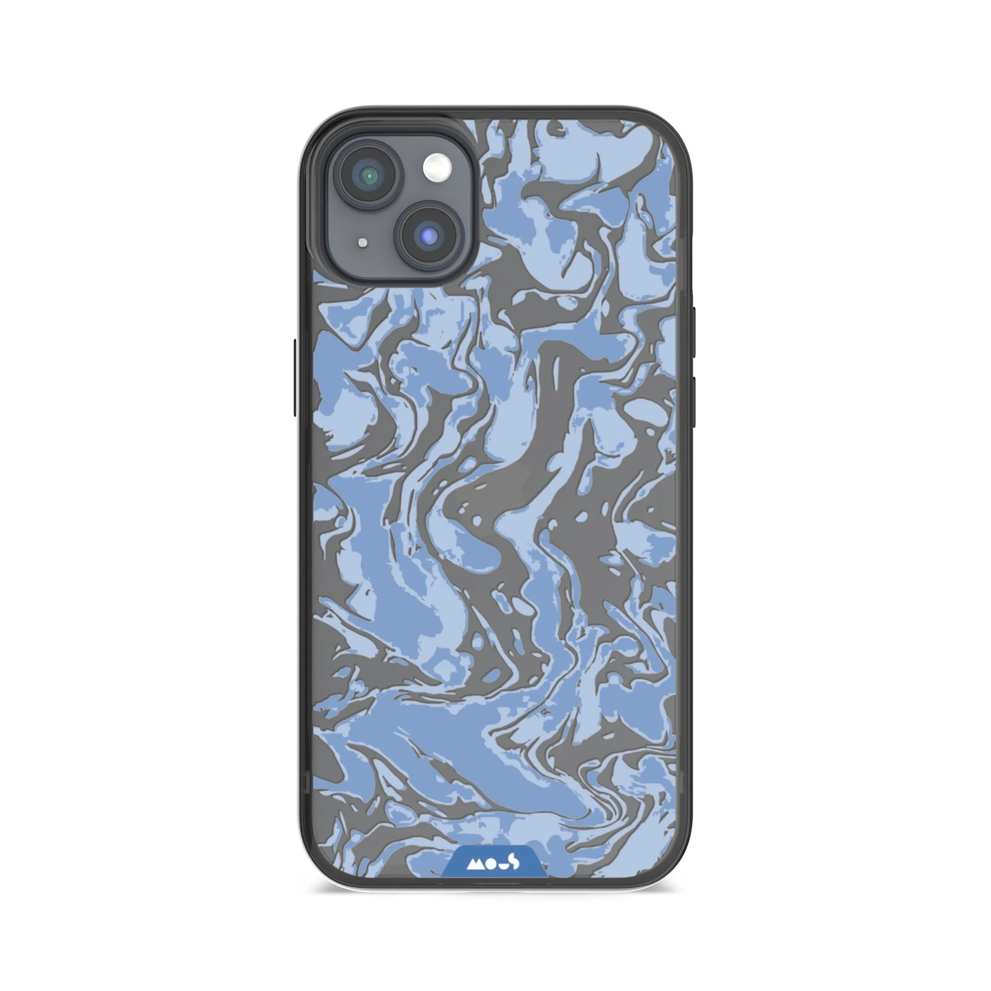 Marbled Sky Blue Printed Phone Case