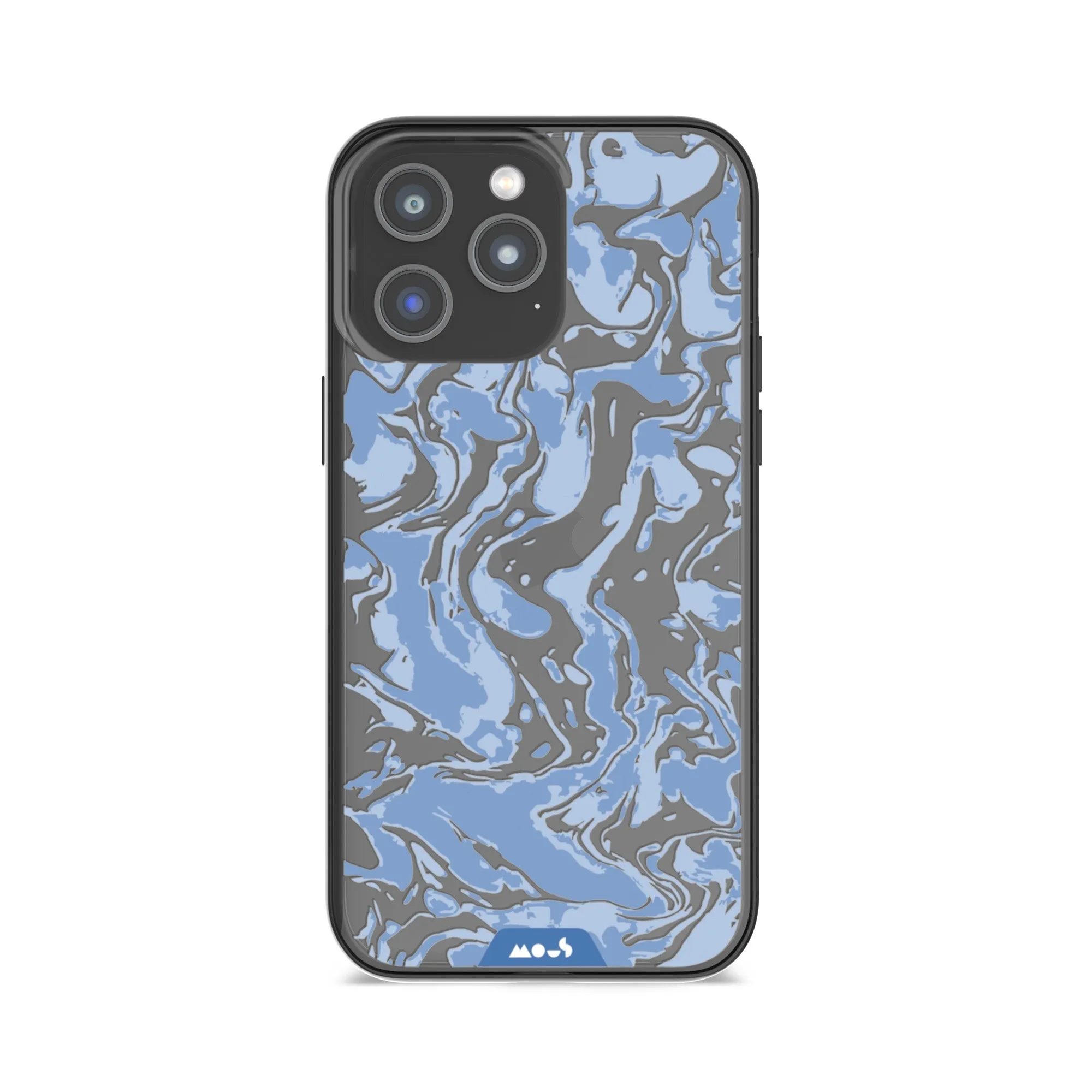 Marbled Sky Blue Printed Phone Case